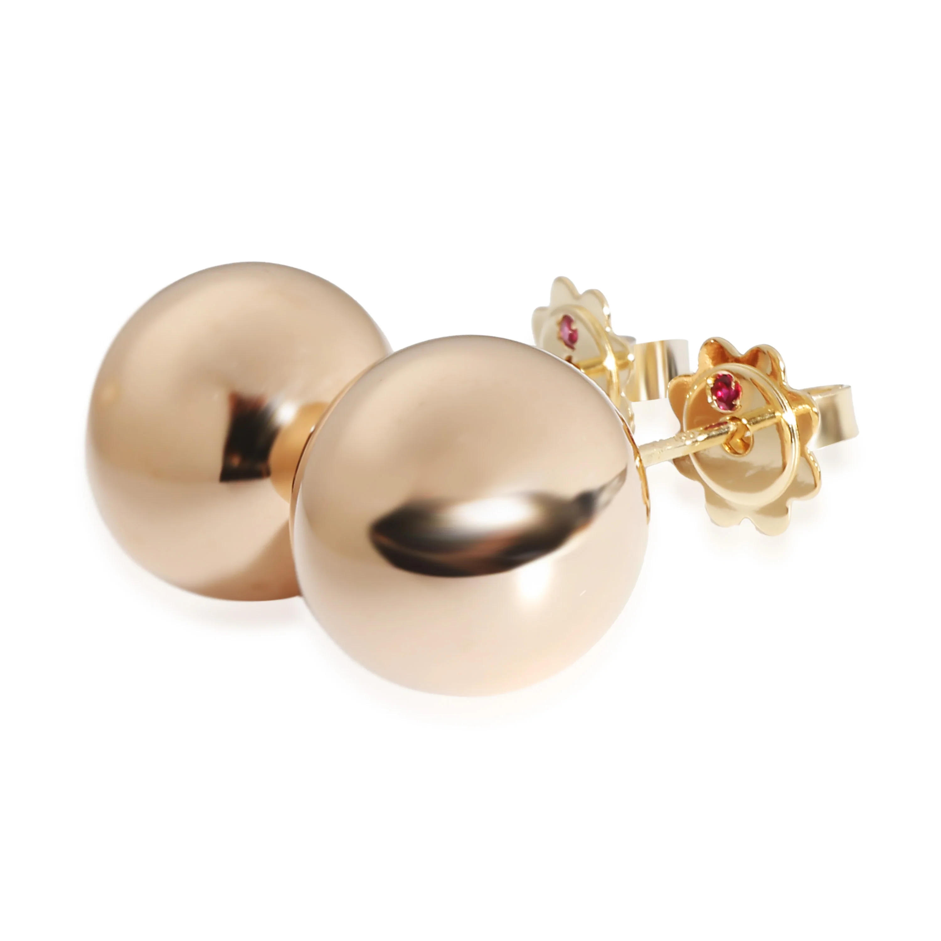 Ball Earrings in 18k Yellow Gold - Image 2