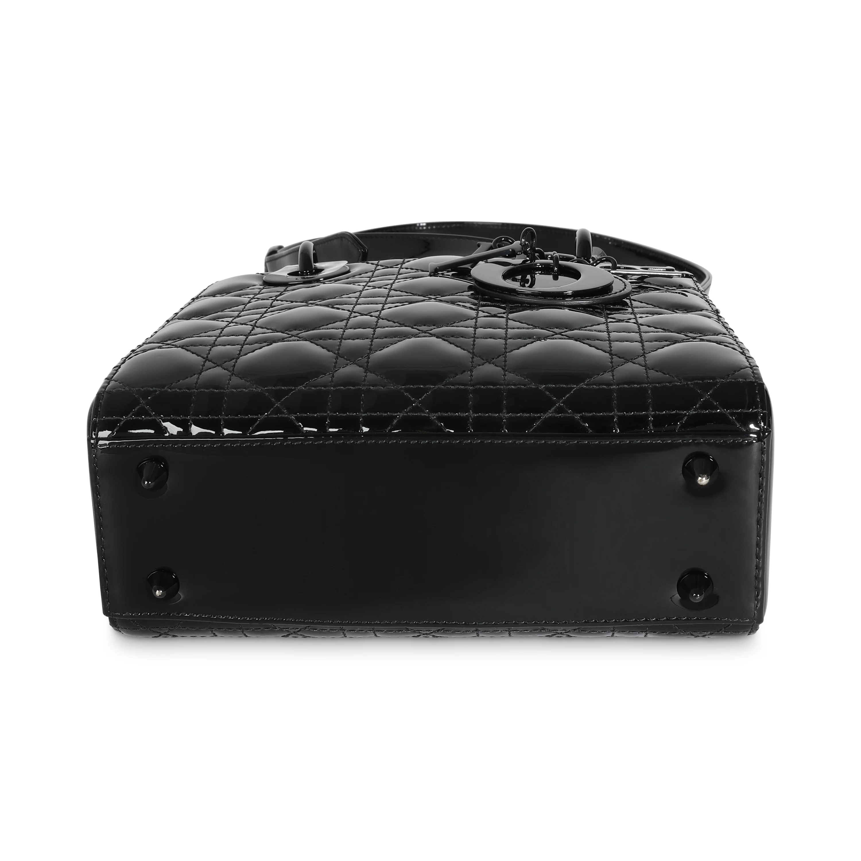 Black Ultraglossy Patent Cannage Small Lady Dior - Image 7