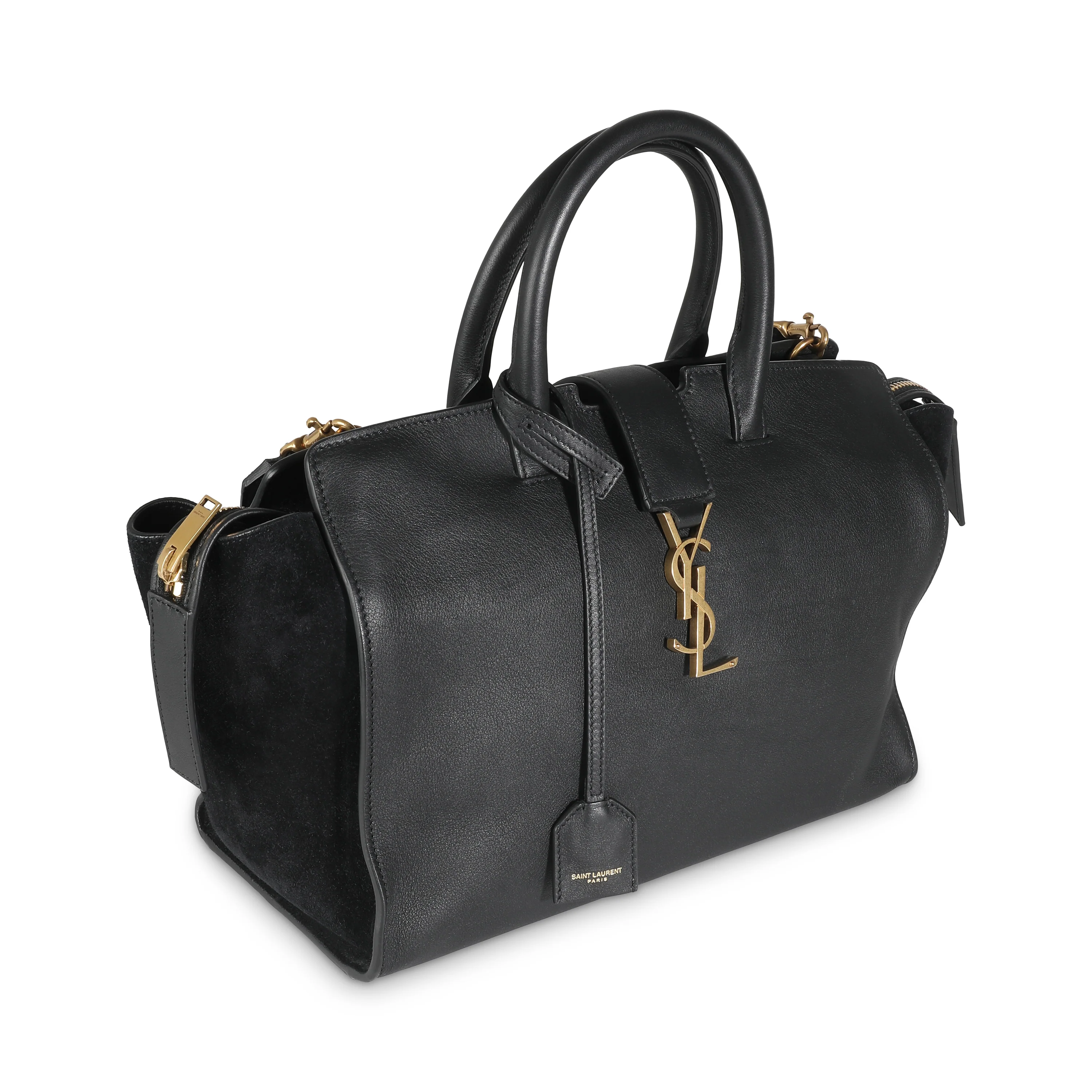 Black Smooth Calfskin Monogram Downtown Cabas - Image 3