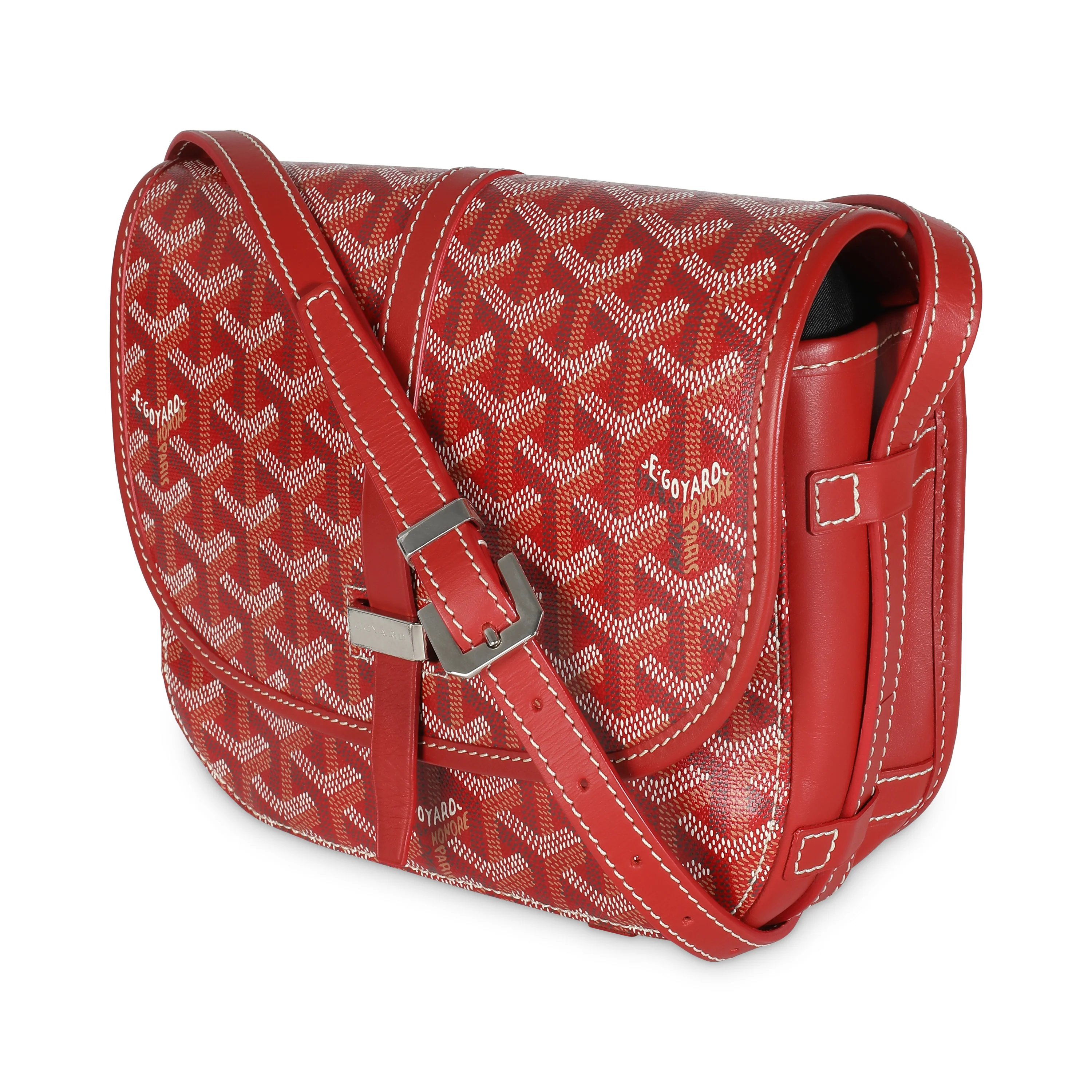 Red Goyardine Canvas Belvedere II PM - Image 2