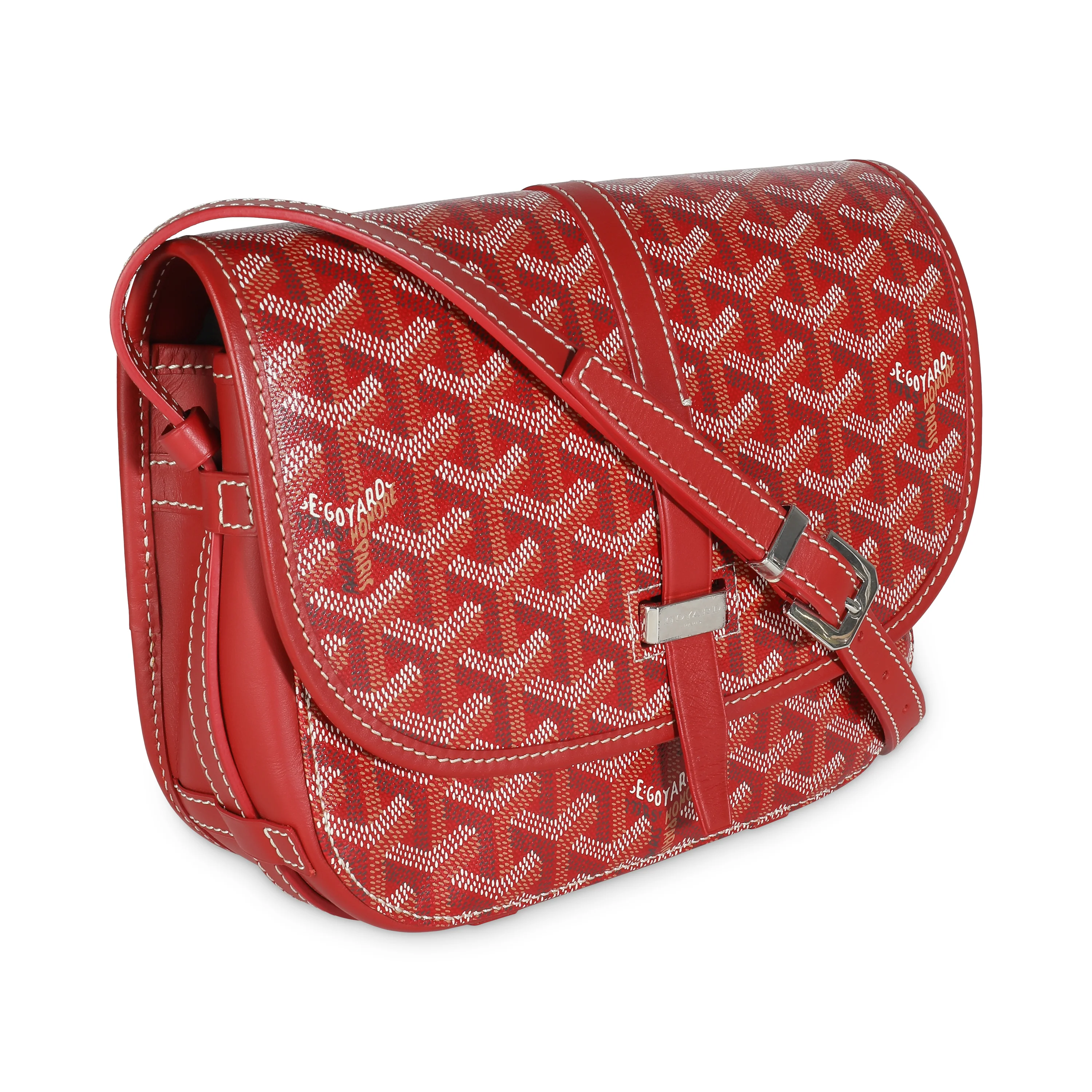 Red Goyardine Canvas Belvedere II PM - Image 3