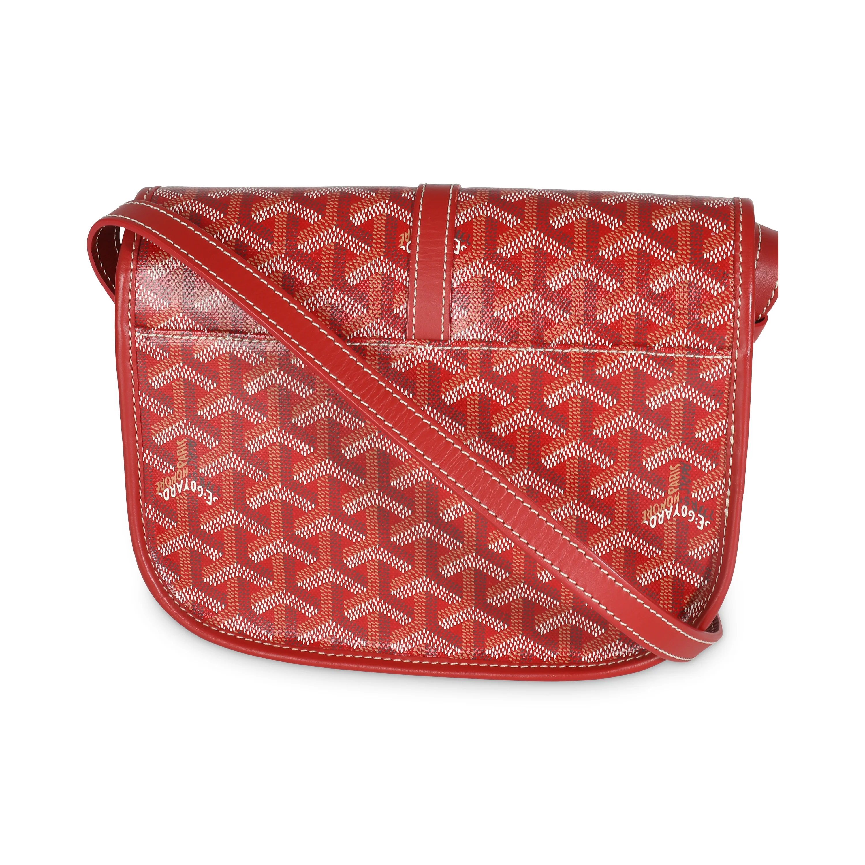 Red Goyardine Canvas Belvedere II PM - Image 4