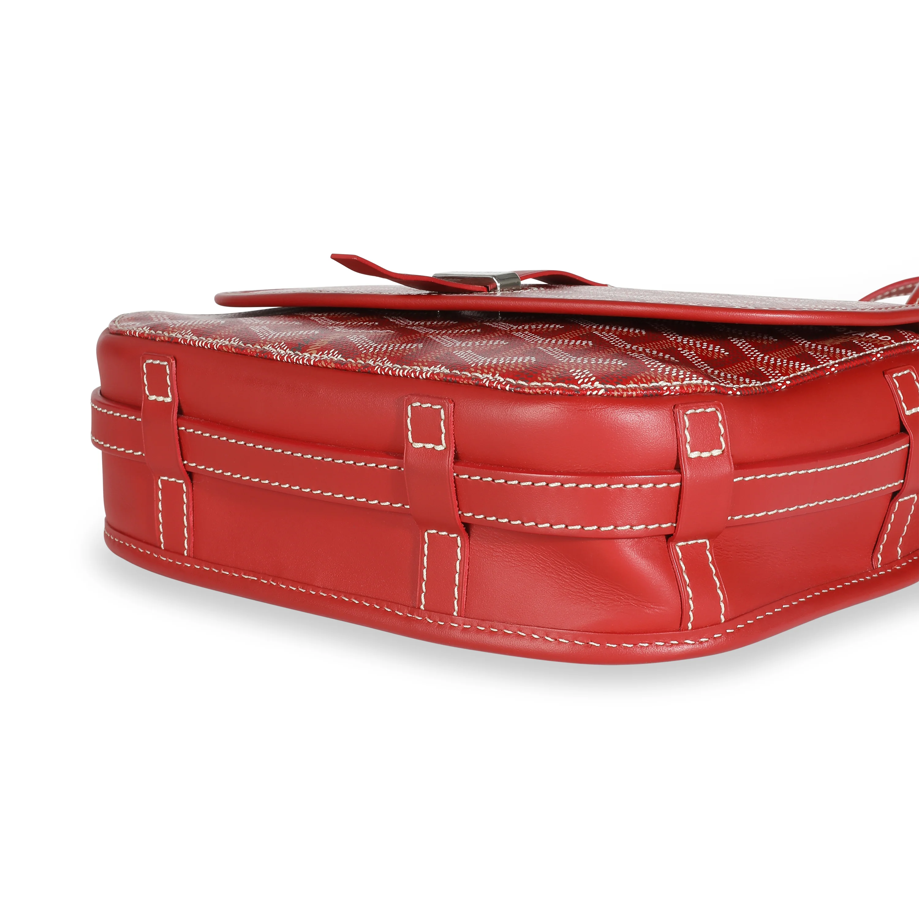 Red Goyardine Canvas Belvedere II PM - Image 6