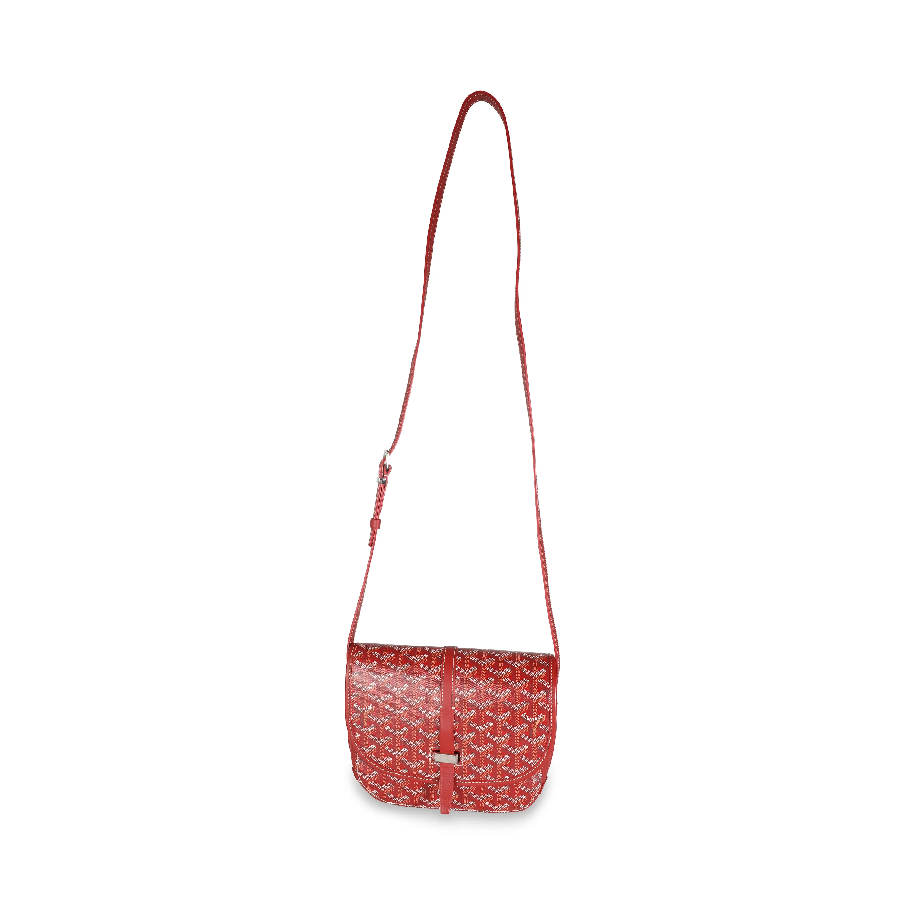 Red Goyardine Canvas Belvedere II PM - Image 8