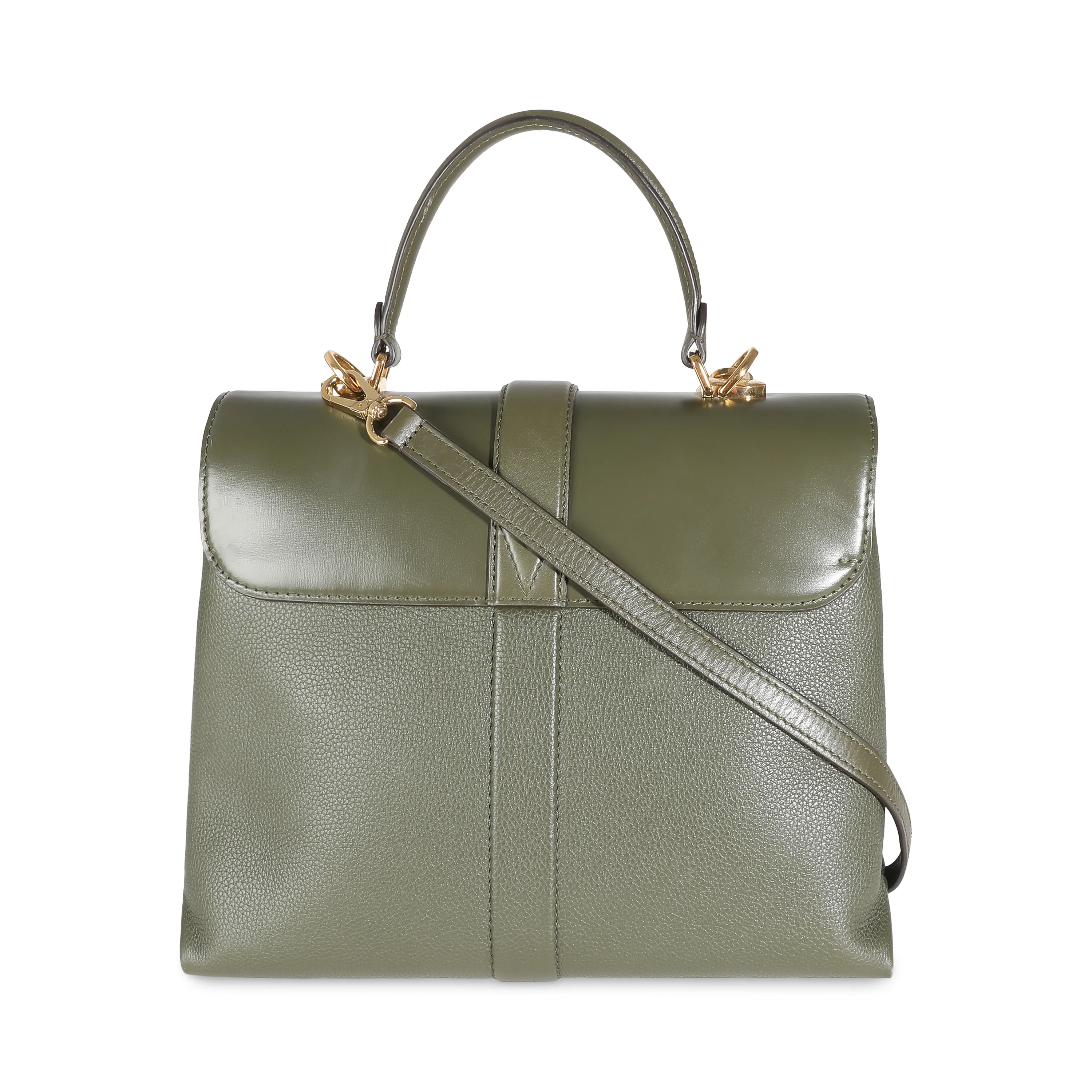 Khaki Grained Smooth Calfskin Rose Des Vents MM - Image 4