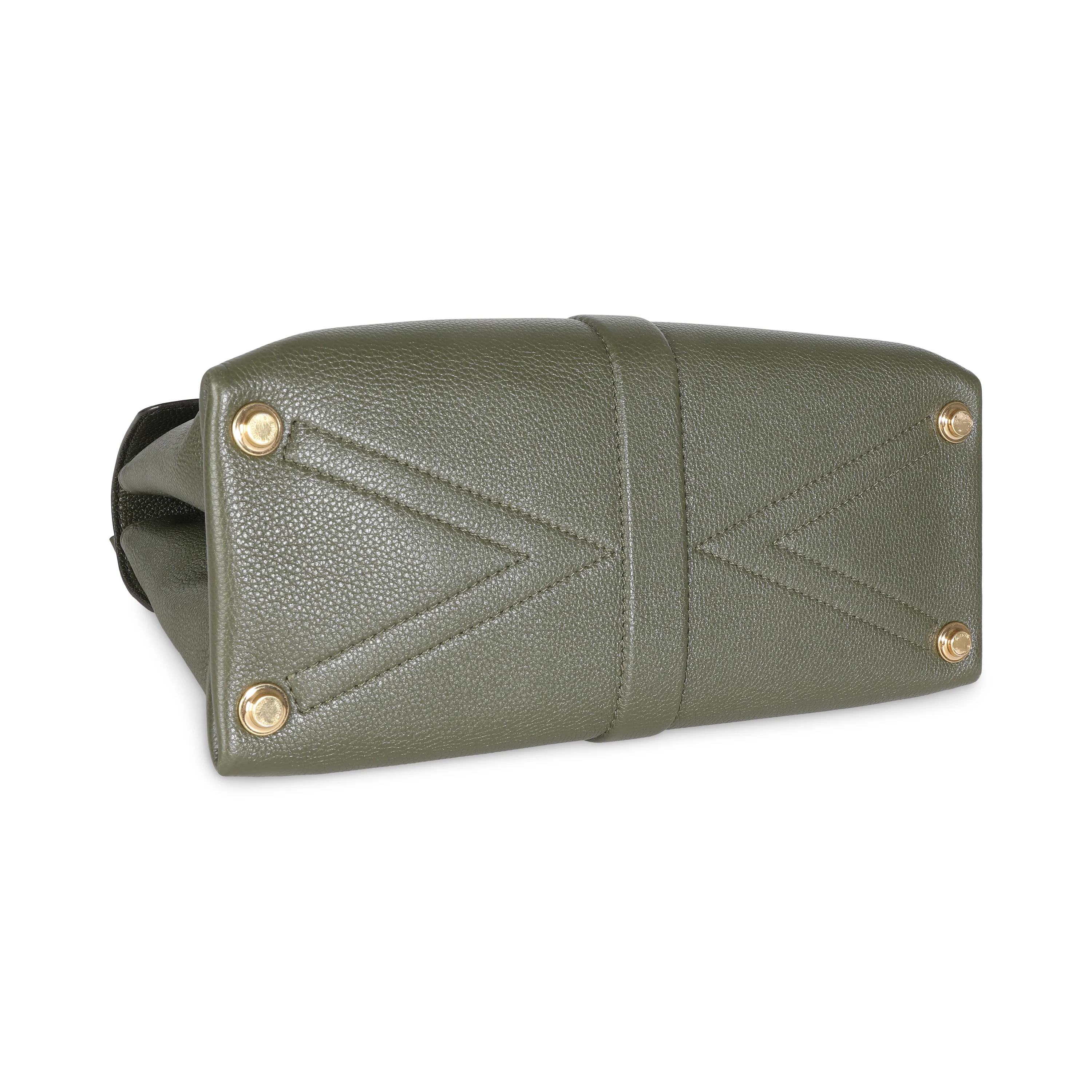 Khaki Grained Smooth Calfskin Rose Des Vents MM - Image 6