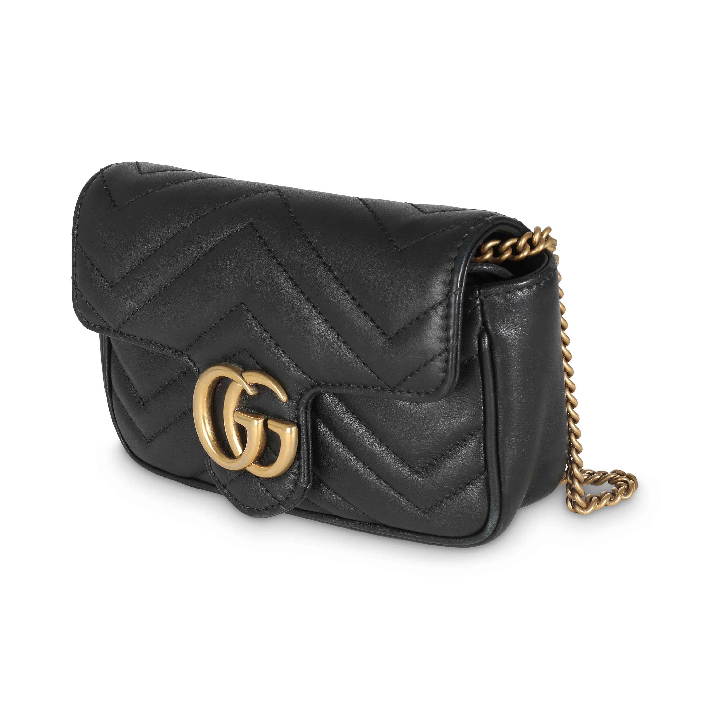 Black Matelasse Calfskin Super Mini Marmont - Image 2