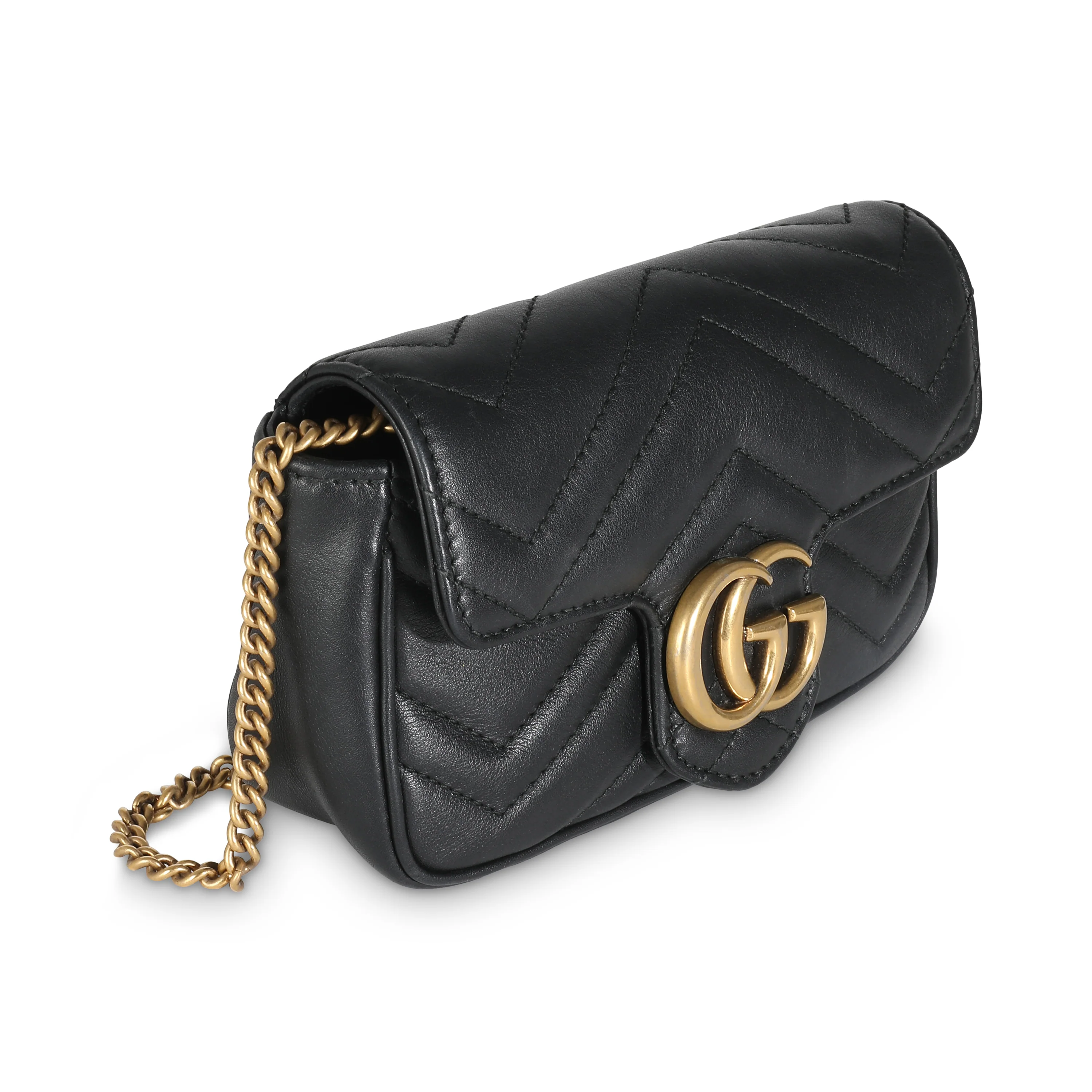 Black Matelasse Calfskin Super Mini Marmont - Image 3