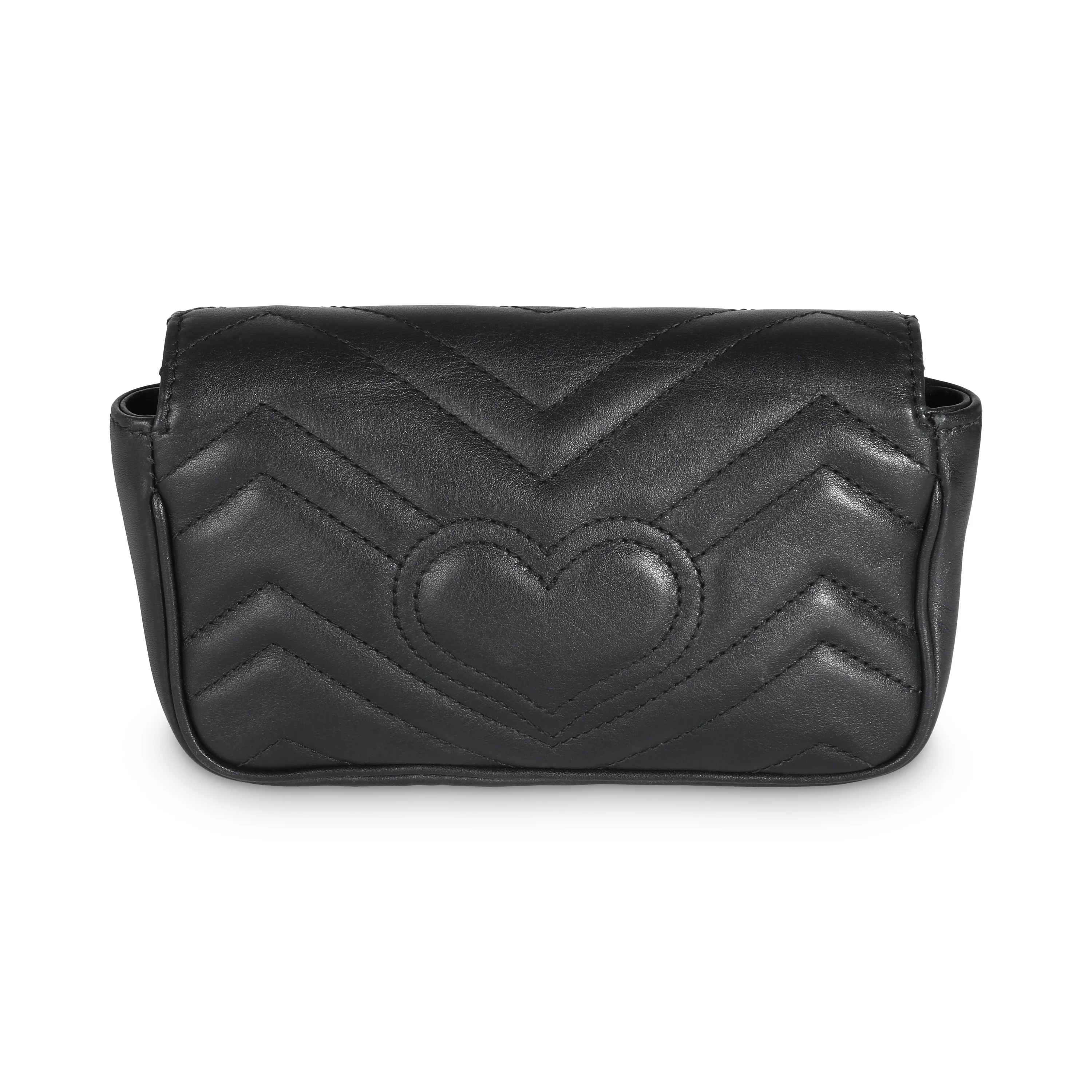 Black Matelasse Calfskin Super Mini Marmont - Image 4