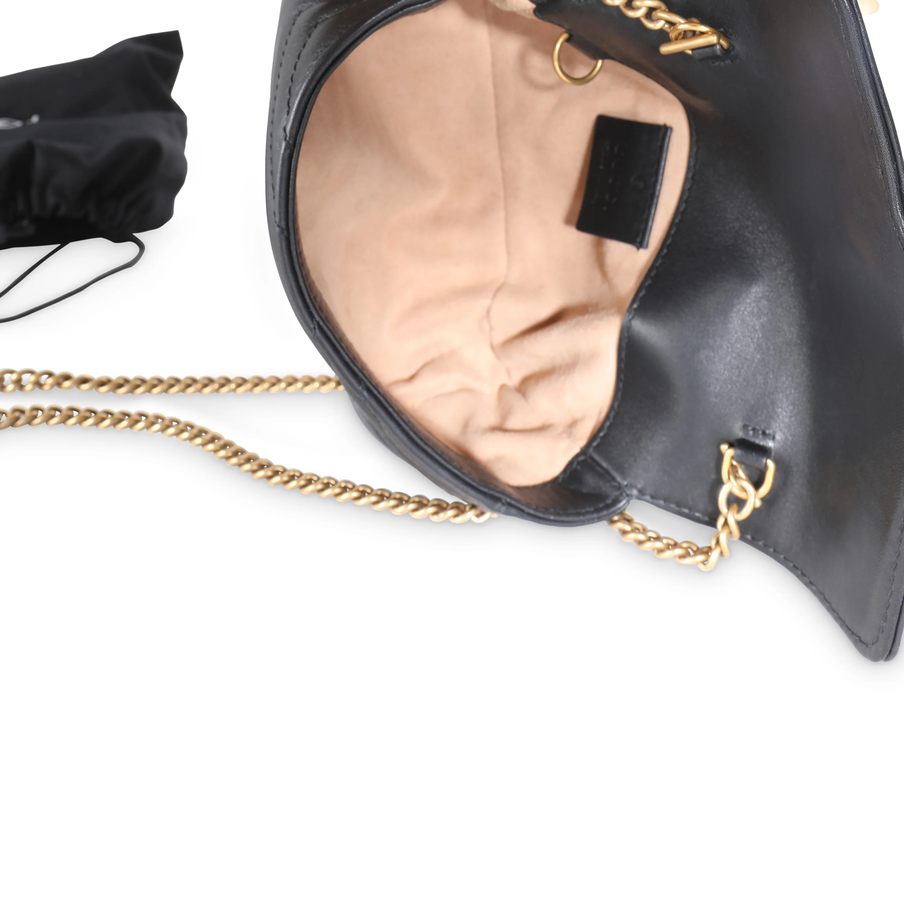 Black Matelasse Calfskin Super Mini Marmont - Image 9