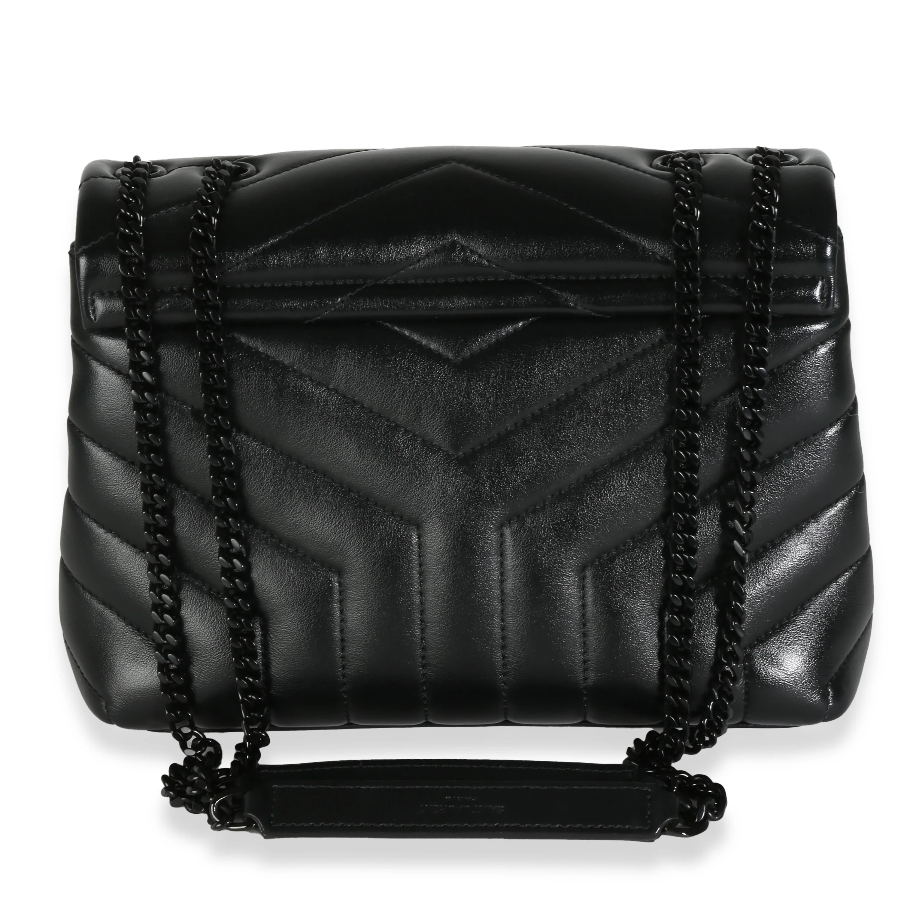 Black Matelasse Calfskin Small Lou Lou Chain Bag - Image 4