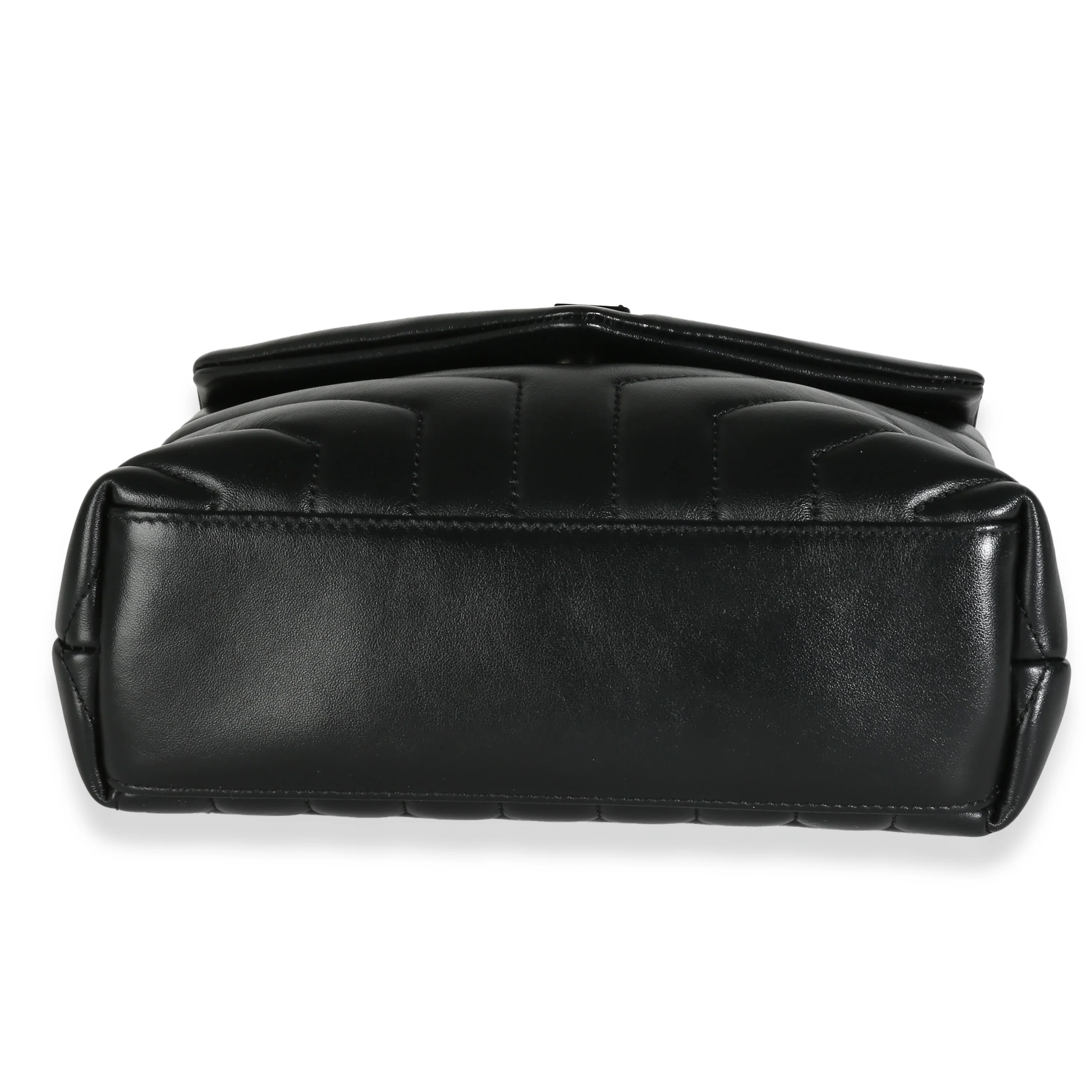Black Matelasse Calfskin Small Lou Lou Chain Bag - Image 5