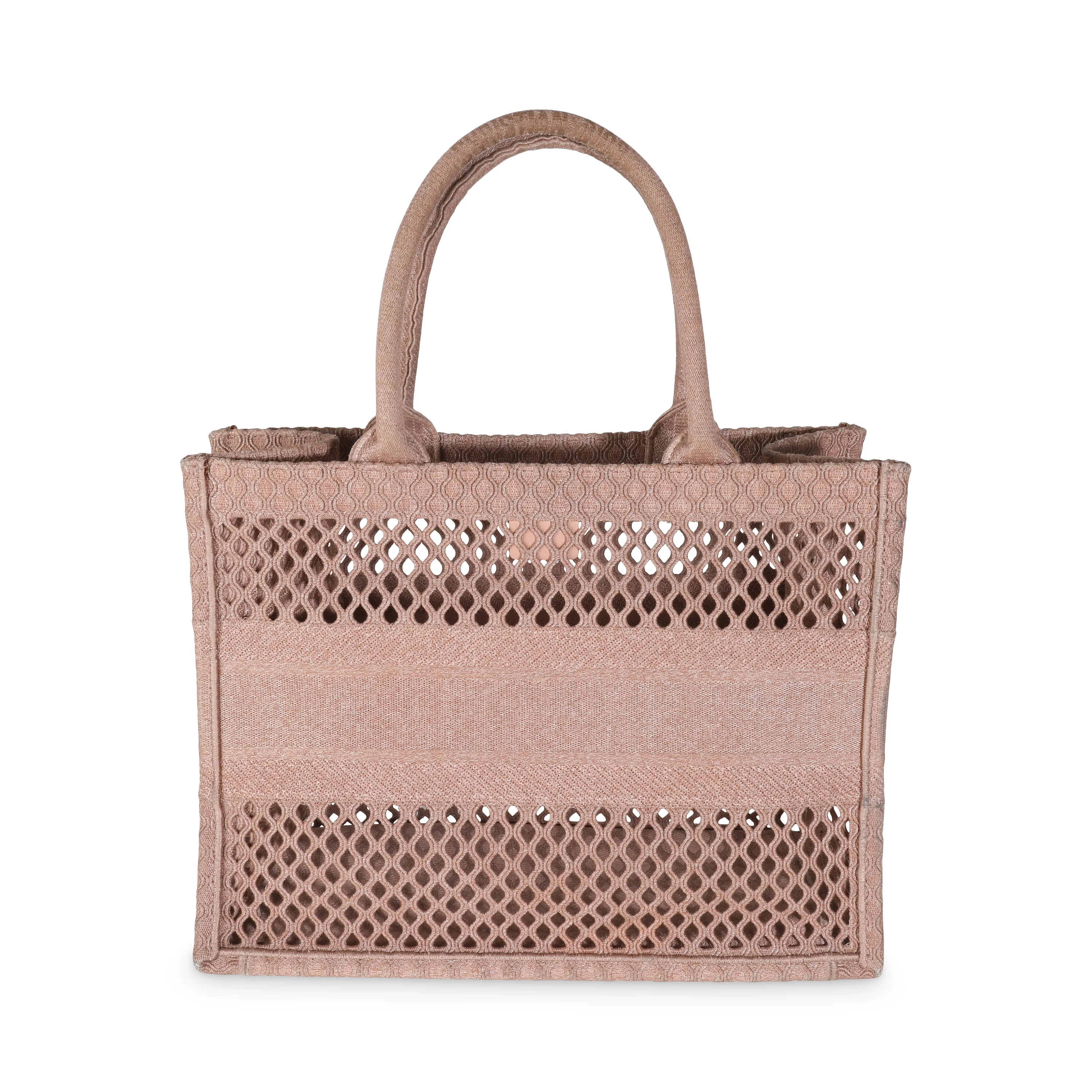 Clay Mesh Embroidered Medium Book Tote - Image 4
