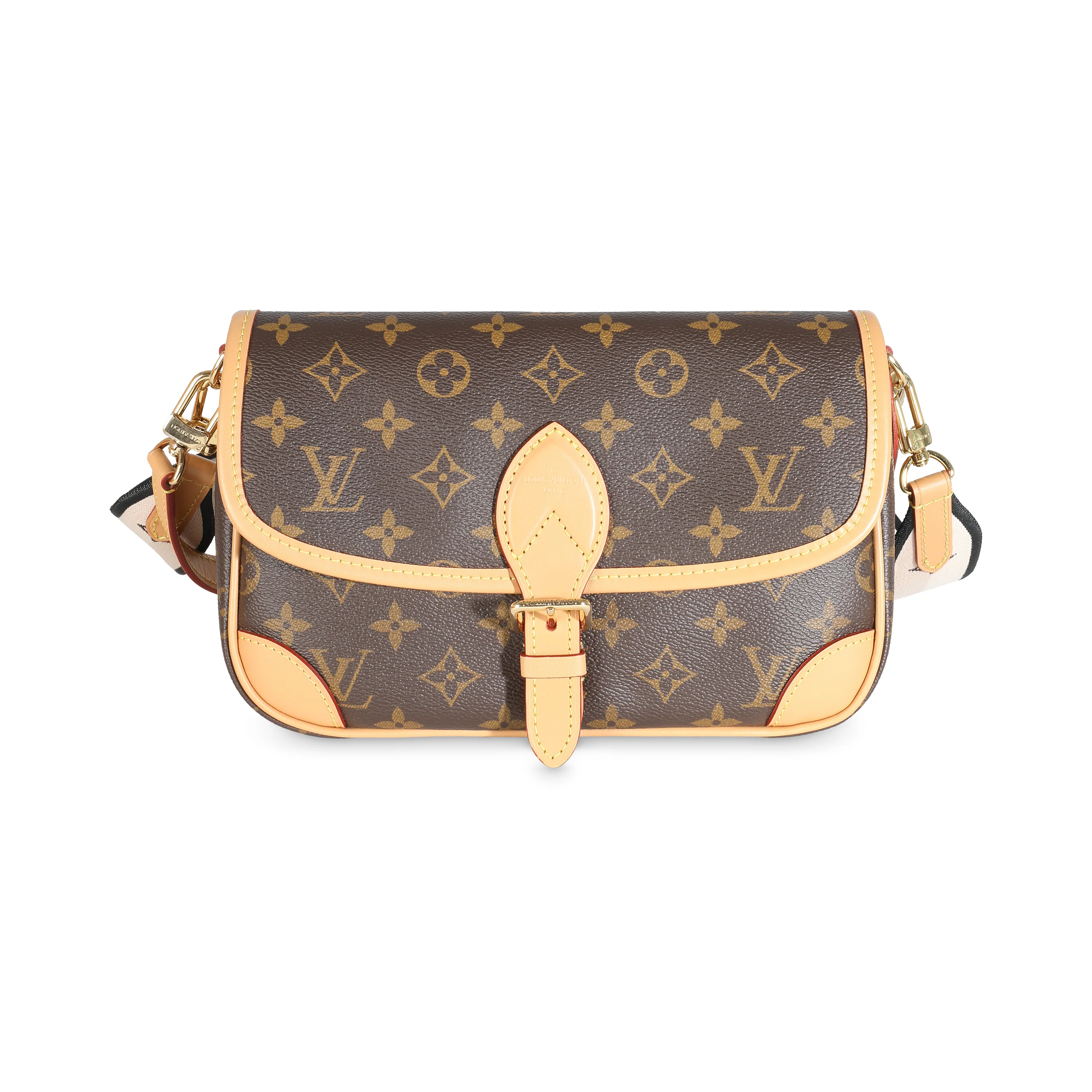 Black Monogram Canvas Diane