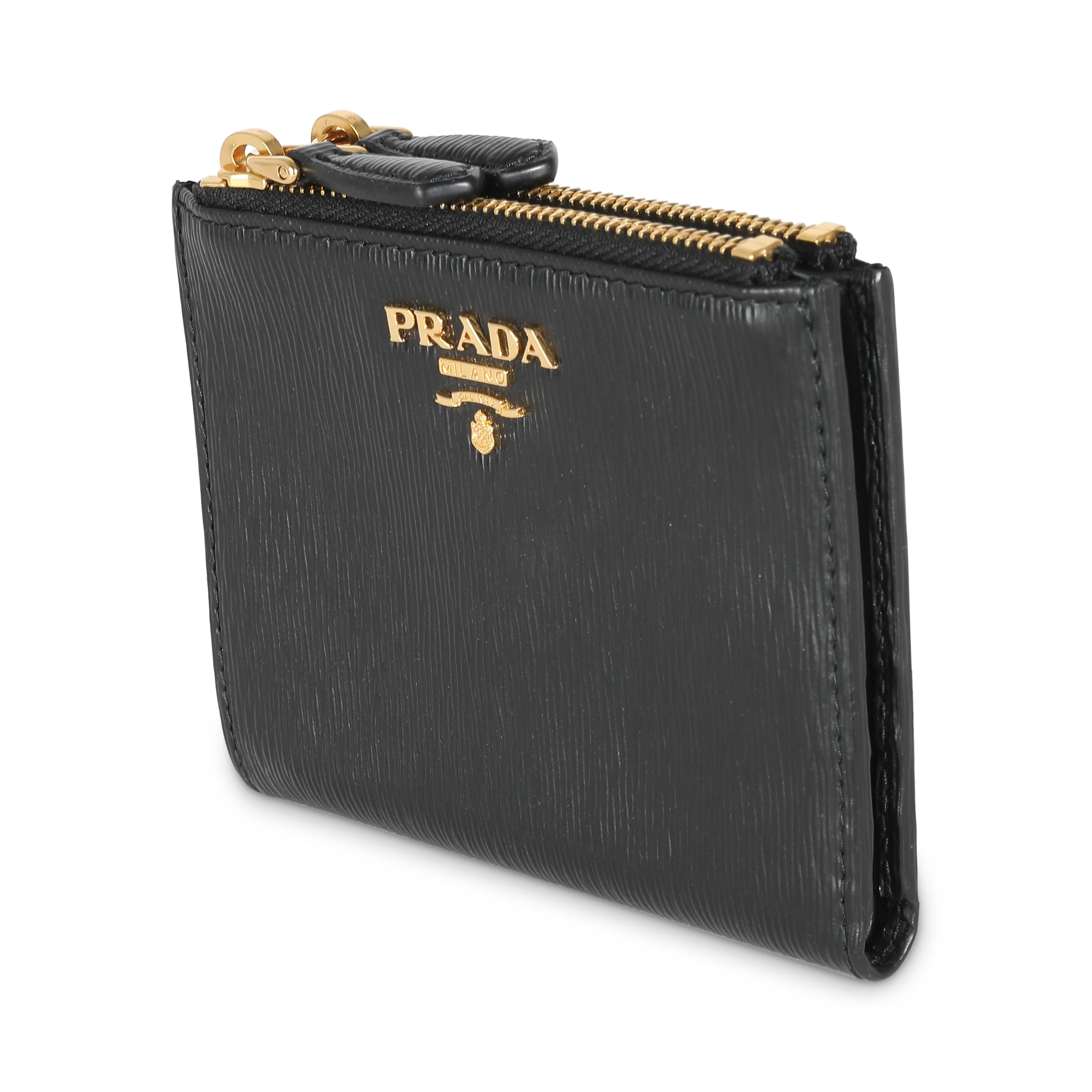 Black Vitello Move Bi-Fold Compact Wallet - Image 2