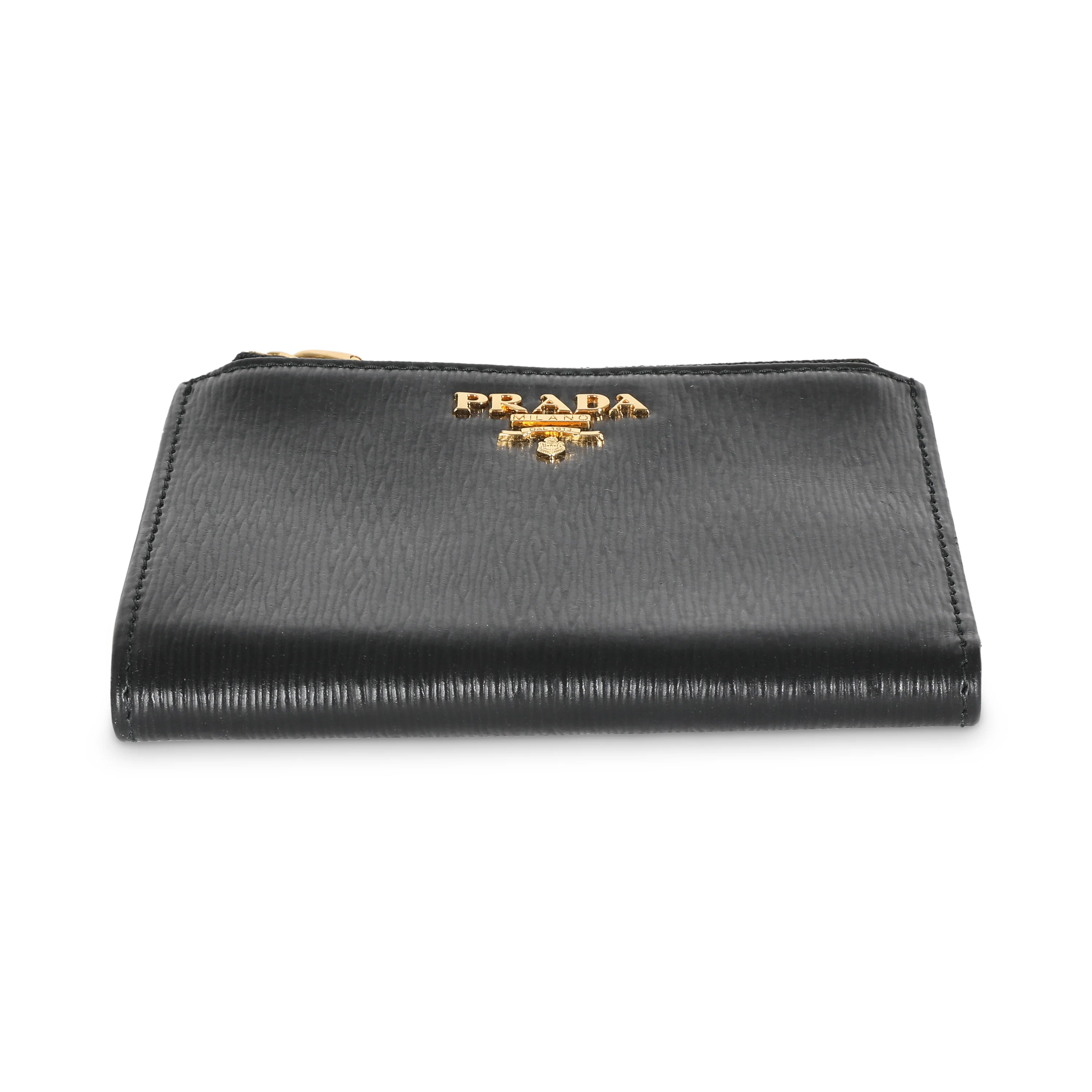 Black Vitello Move Bi-Fold Compact Wallet - Image 5