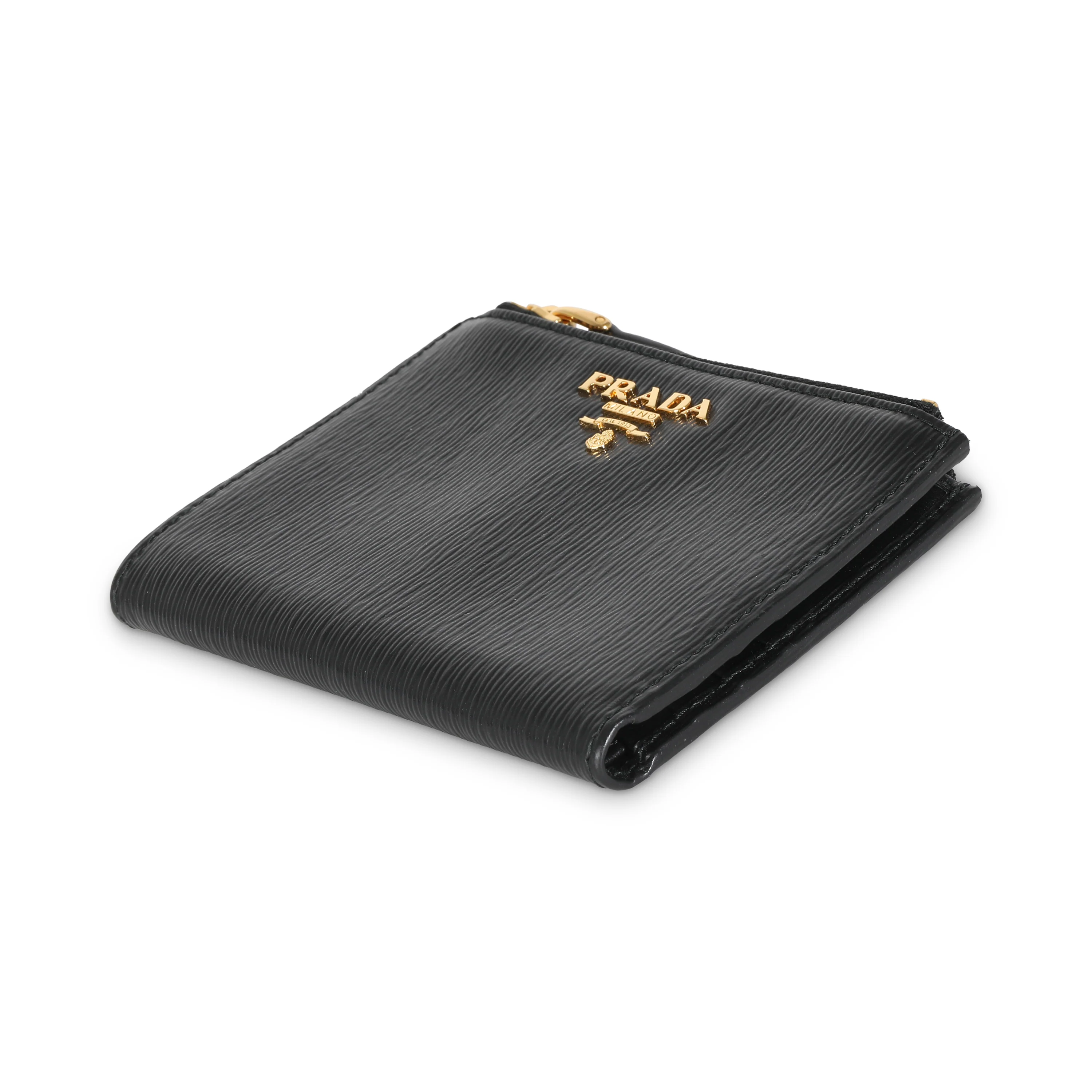 Black Vitello Move Bi-Fold Compact Wallet - Image 6