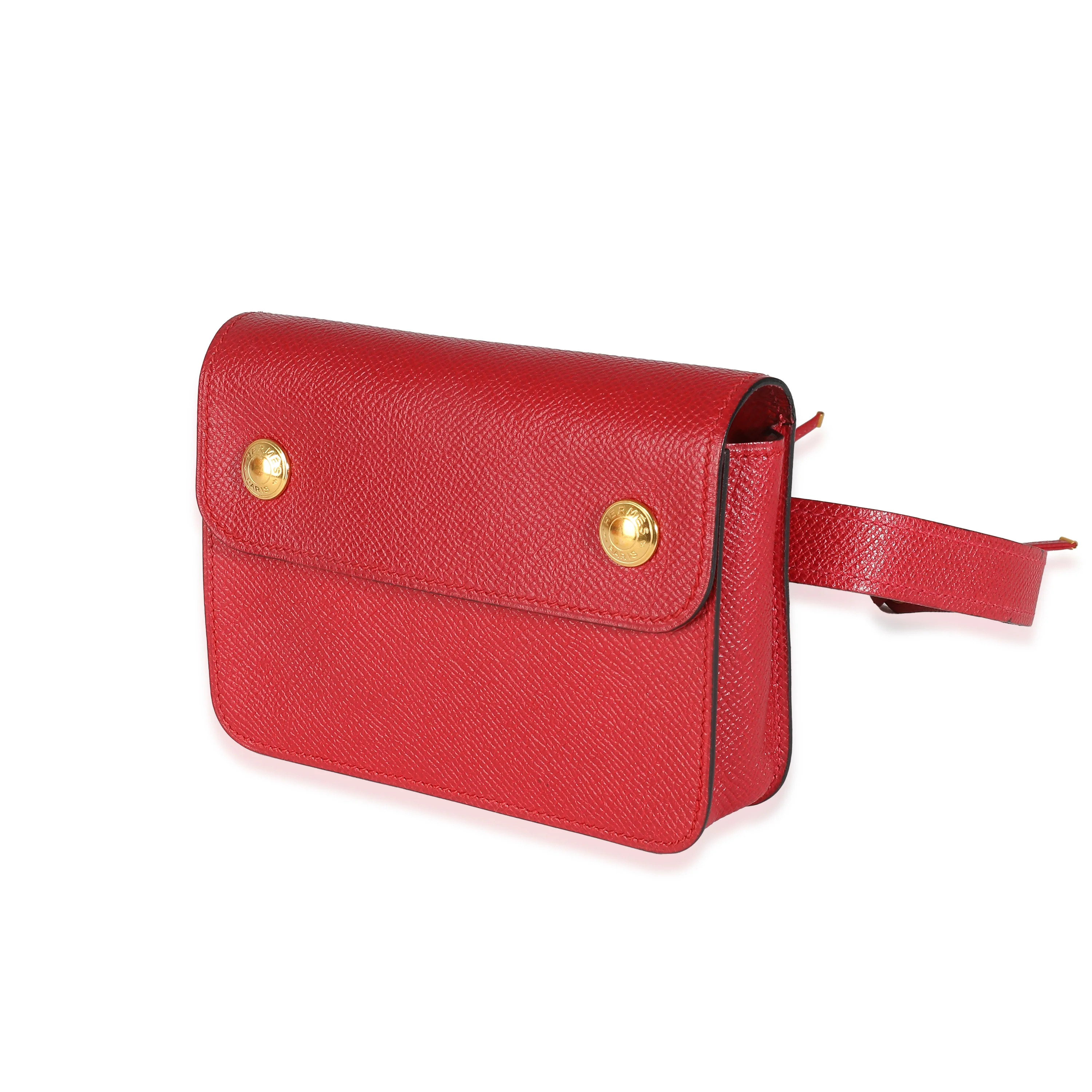 Rouge Vif Courchevel Pochette Belt Bag GHW - Image 2