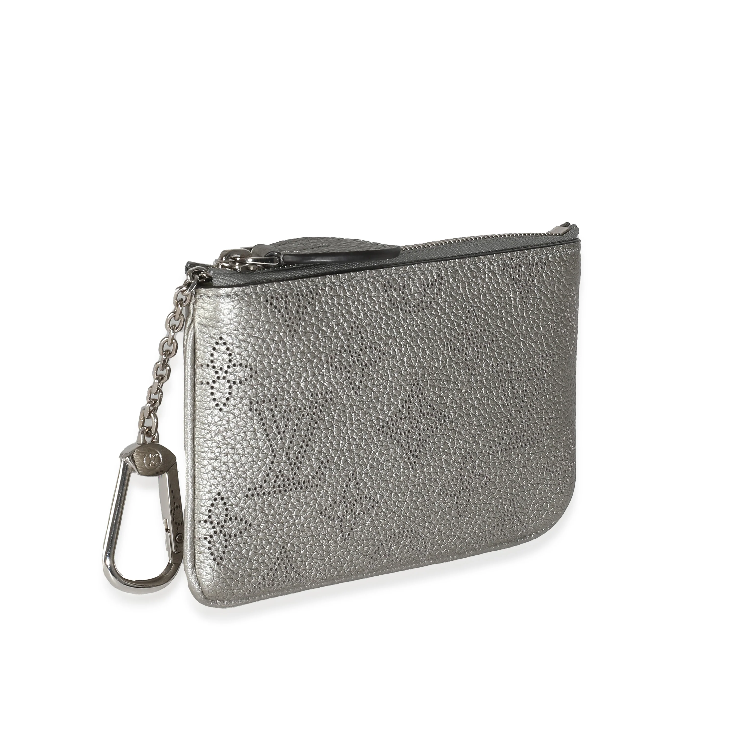 Silver Monogram Mahina Key Pouch - Image 3