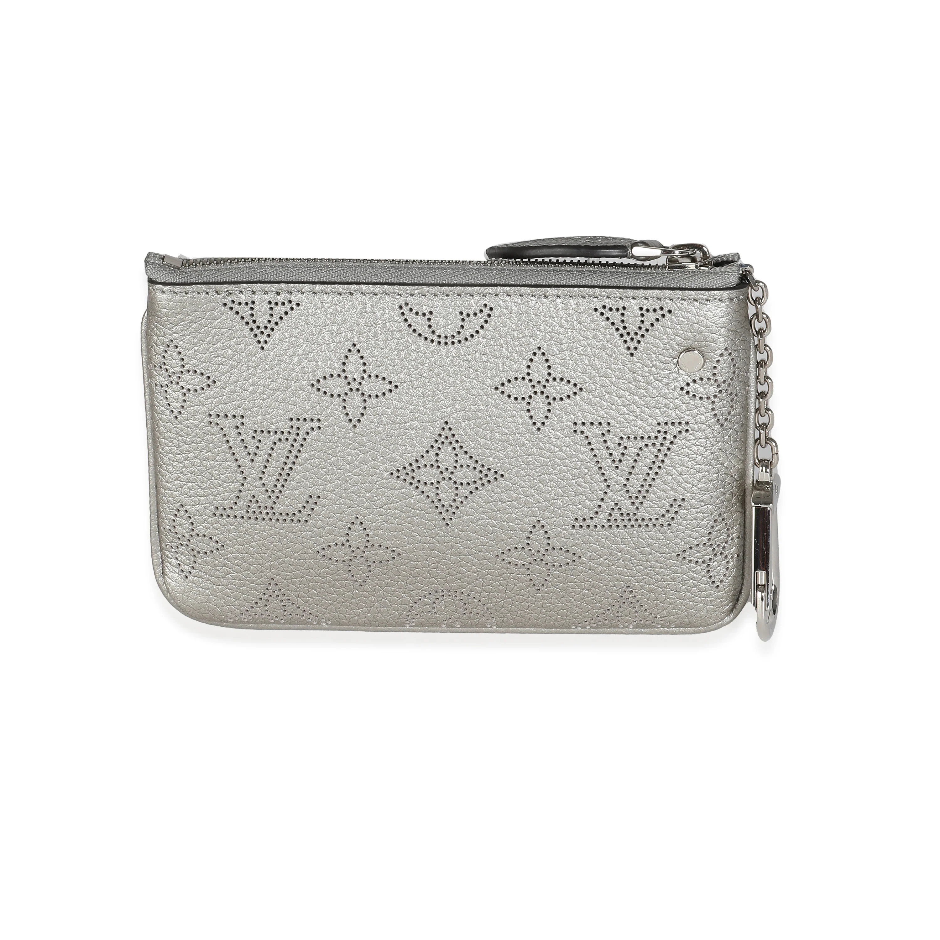 Silver Monogram Mahina Key Pouch - Image 4