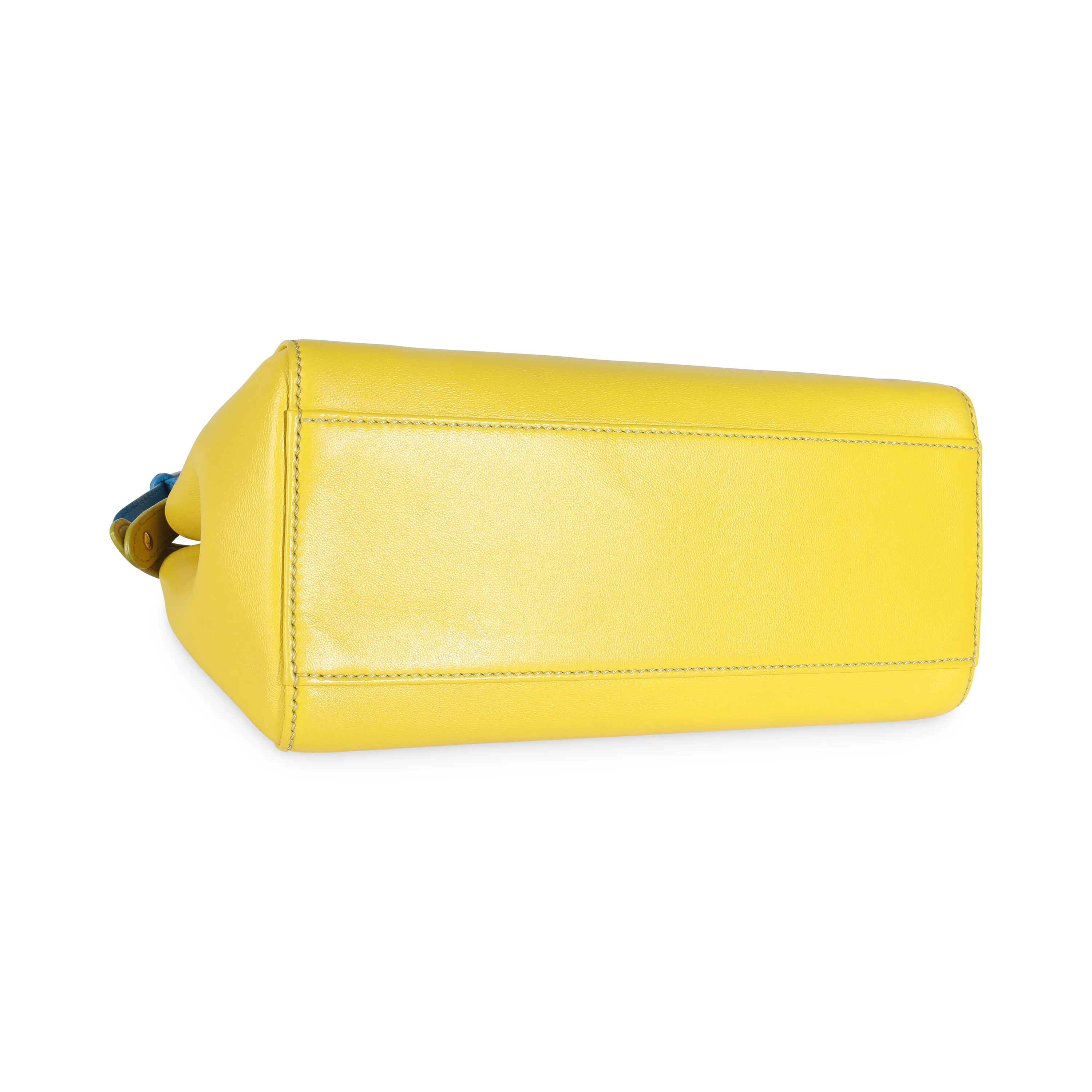 Yellow Blue Colorblock Nappa Mini Peekaboo - Image 6