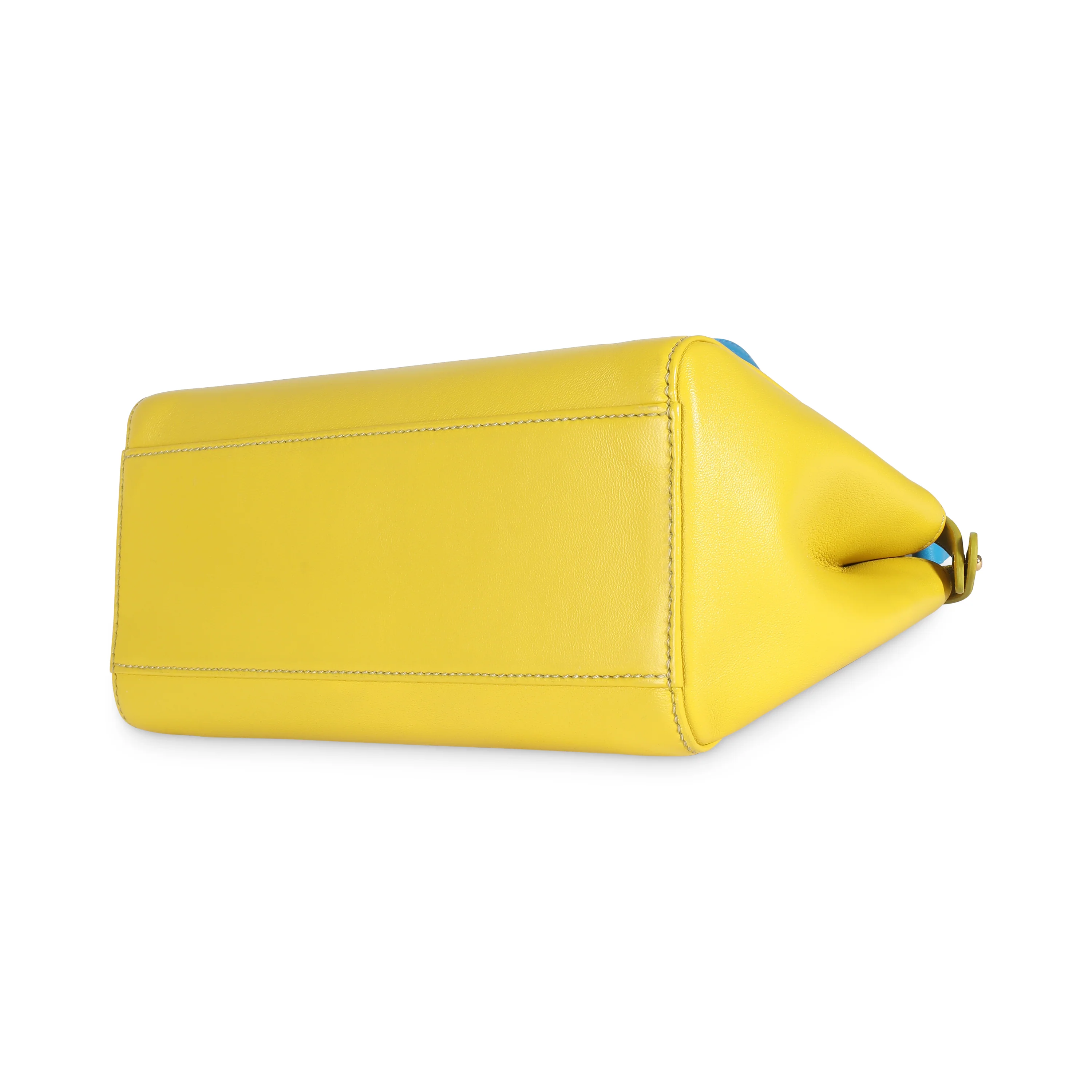 Yellow Blue Colorblock Nappa Mini Peekaboo - Image 7