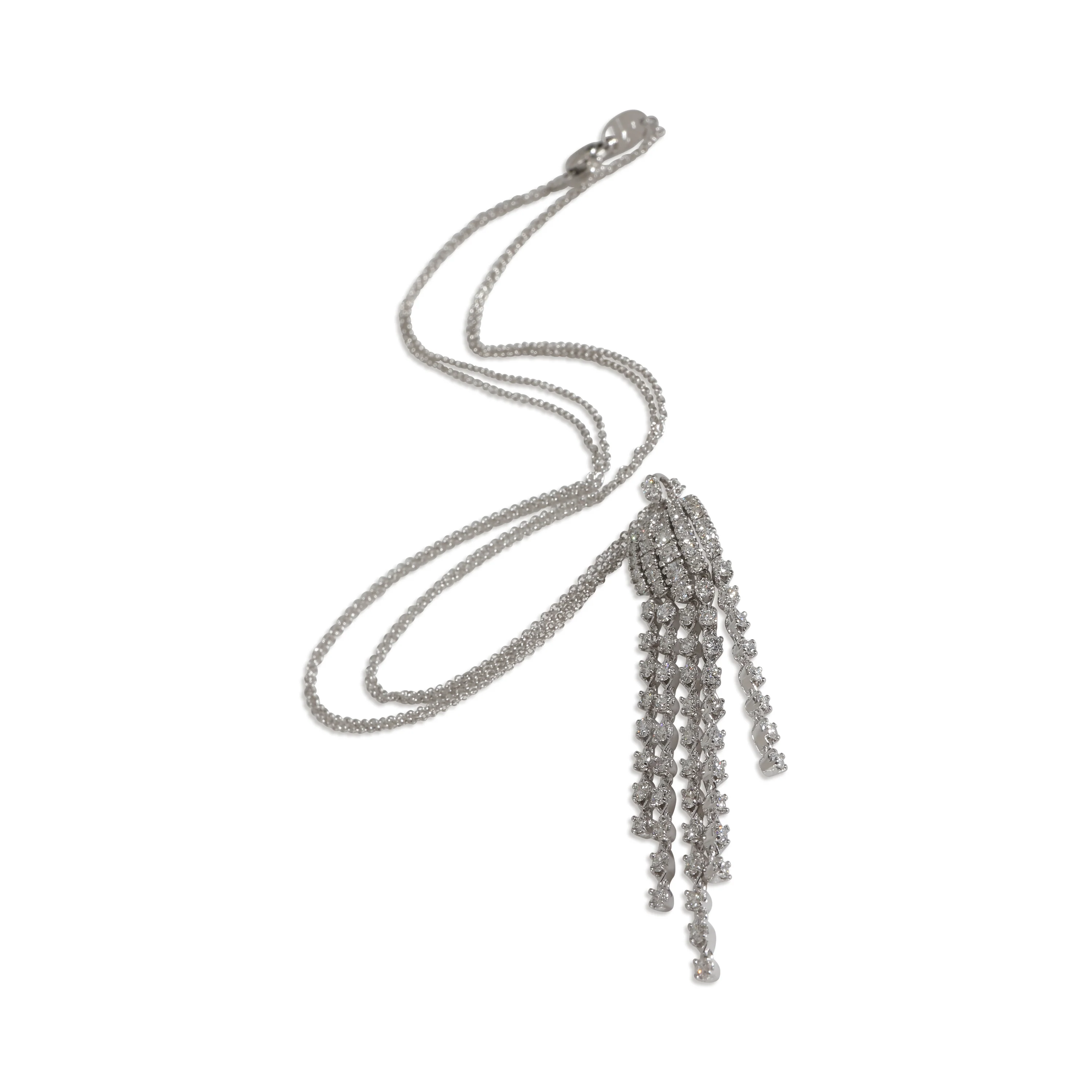 Sorgente Fashion Necklace in 18k White Gold 1.9 CTW - Image 4