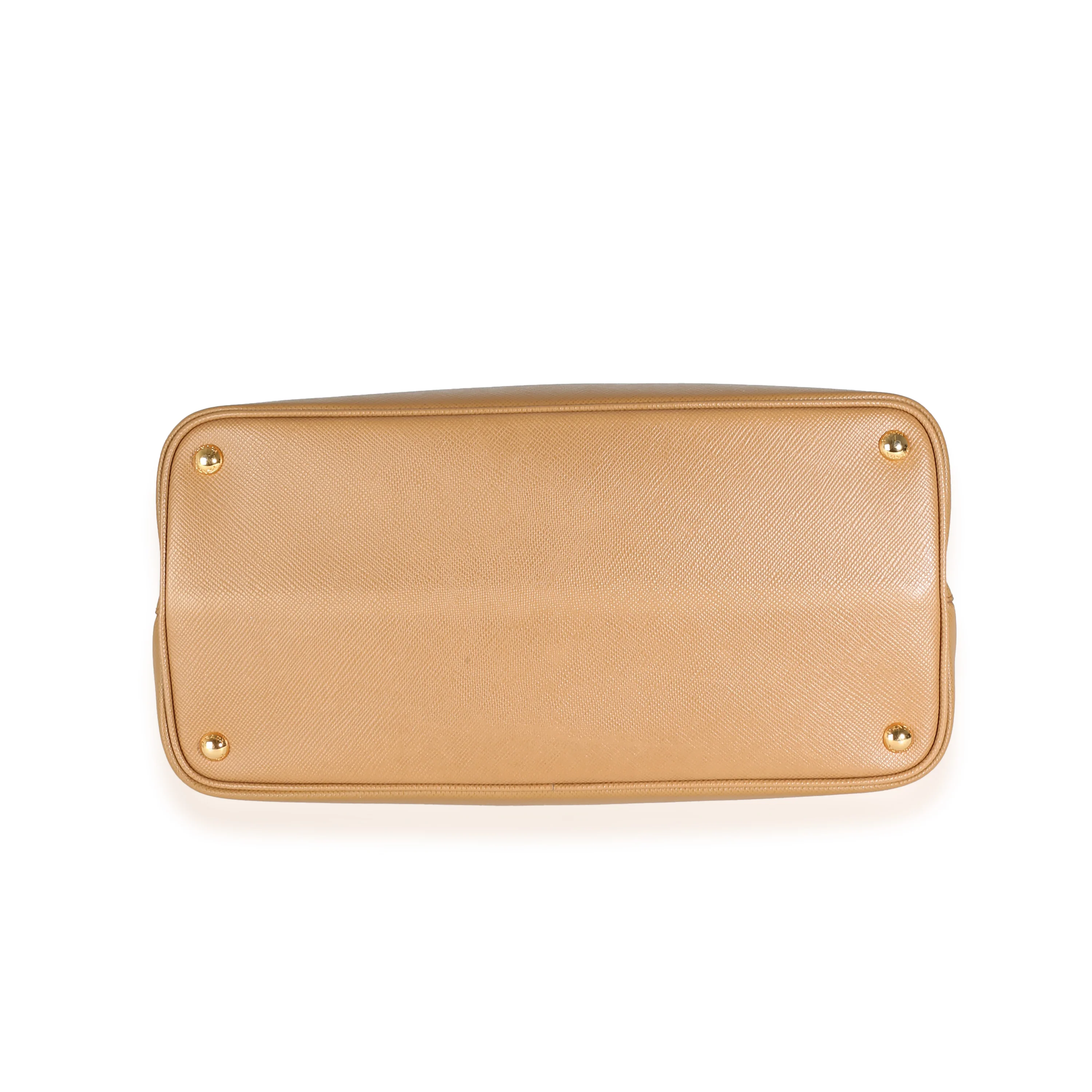 Caramel Saffiano Medium Double Bag Tote - Image 7