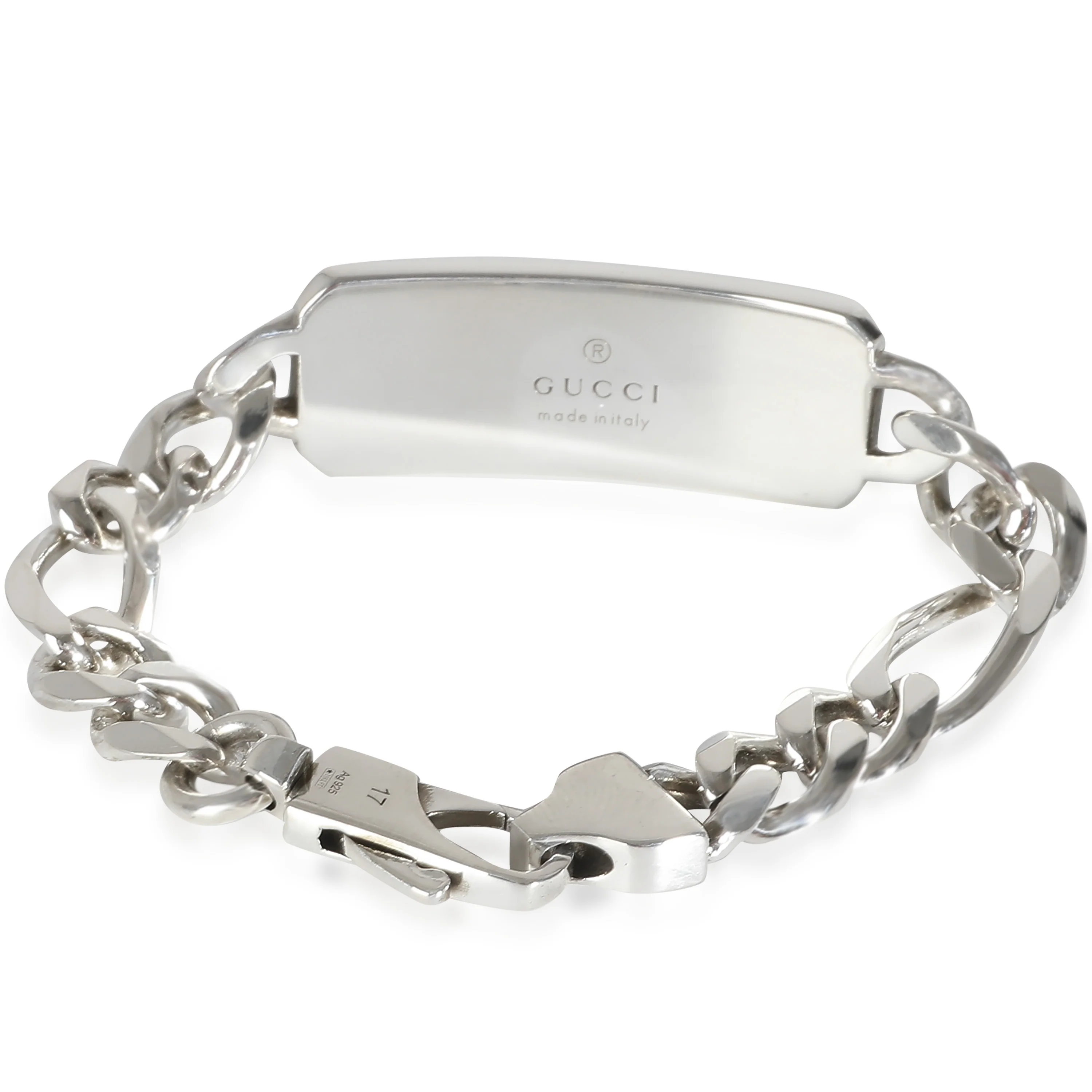 GG & Bee Engraved Bracelet in Sterling Silver - Image 4