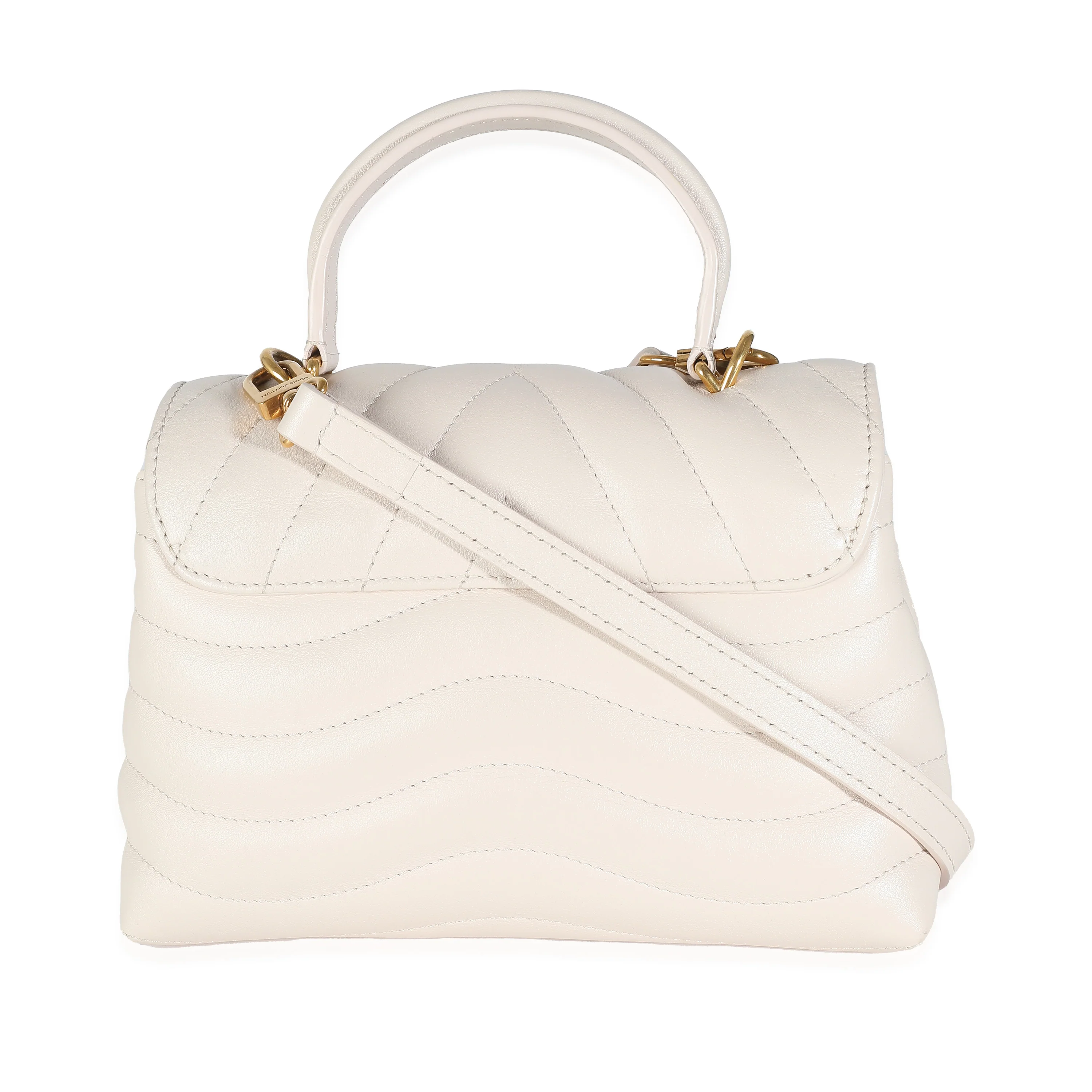 Ivory Calfskin New Wave Top Handle Bag - Image 4