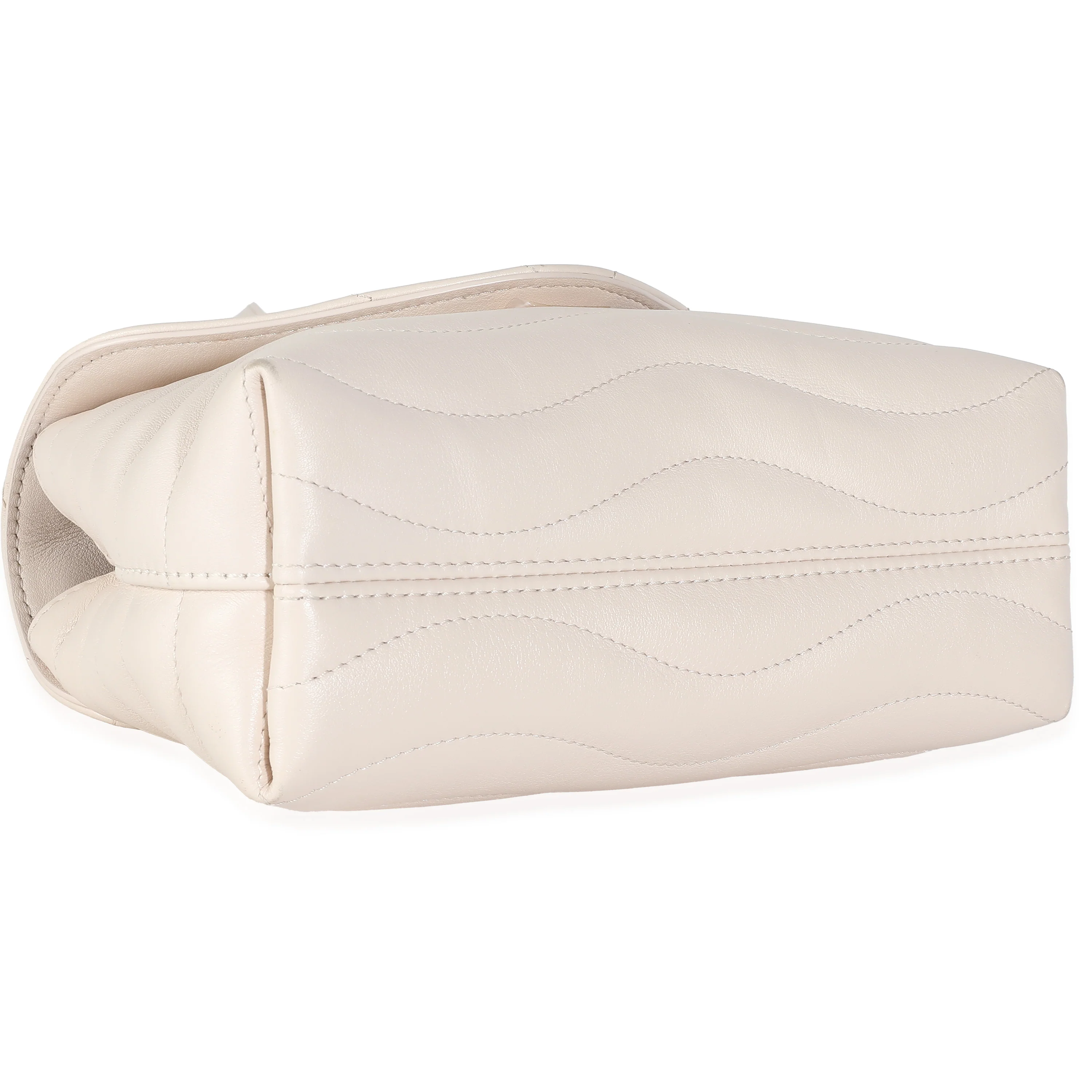 Ivory Calfskin New Wave Top Handle Bag - Image 6
