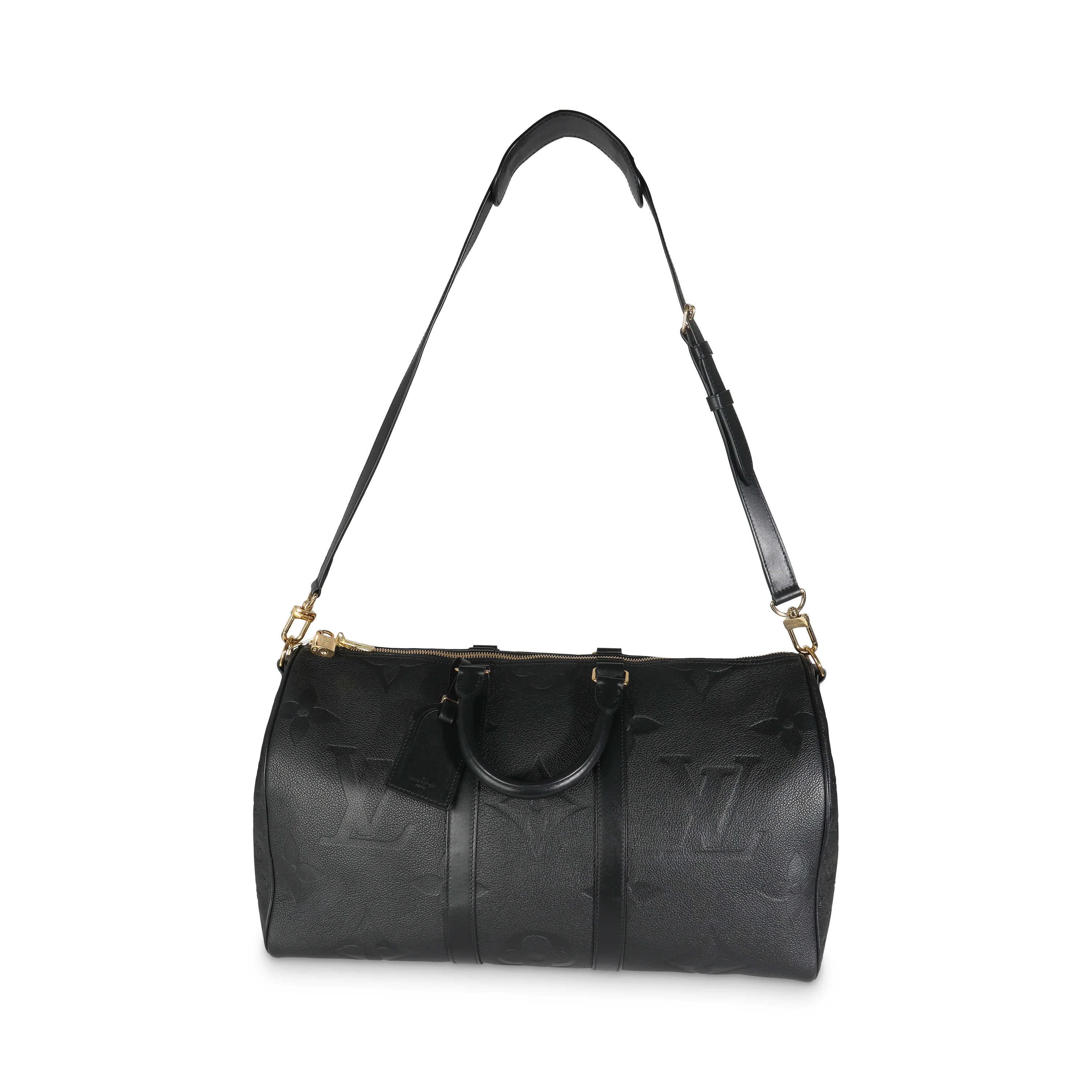 Black Giant Monogram Empreinte Keepall Bandouliere 45 - Image 9