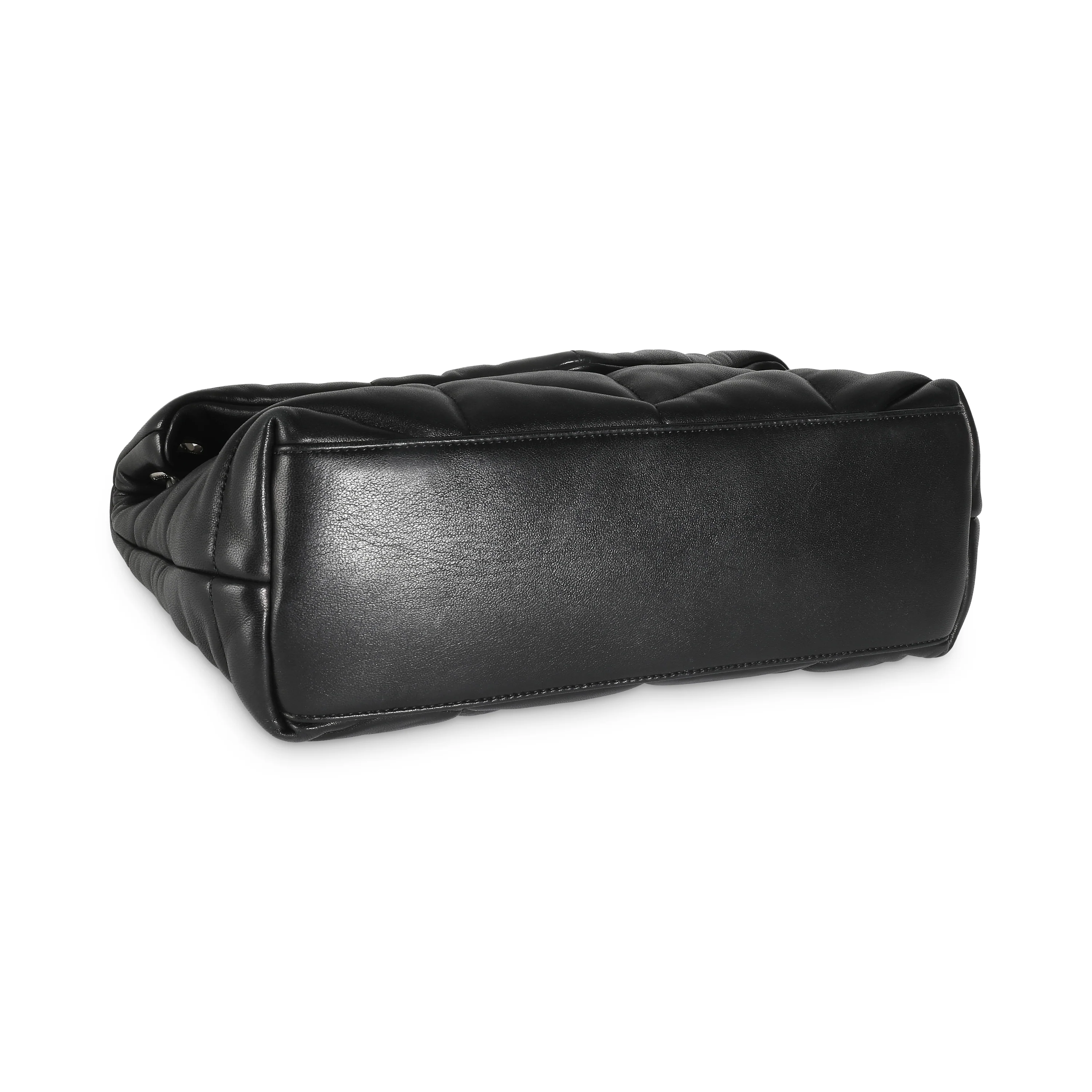 Black Quilted Lambskin Small Loulou Puffer - Image 6