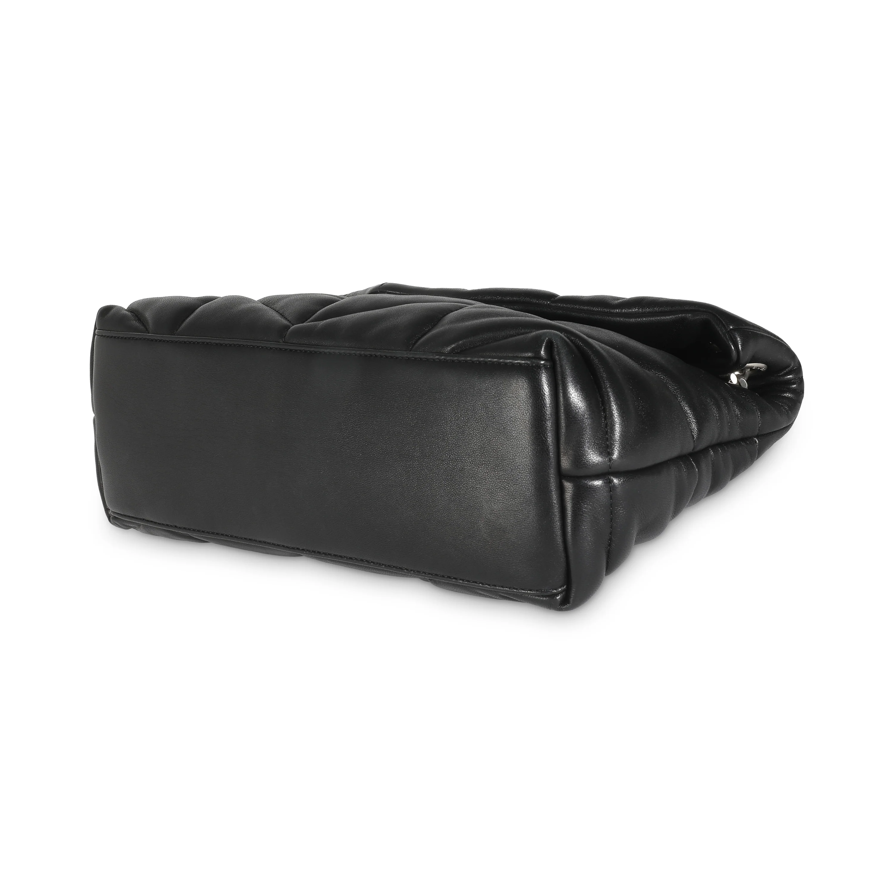 Black Quilted Lambskin Small Loulou Puffer - Image 7