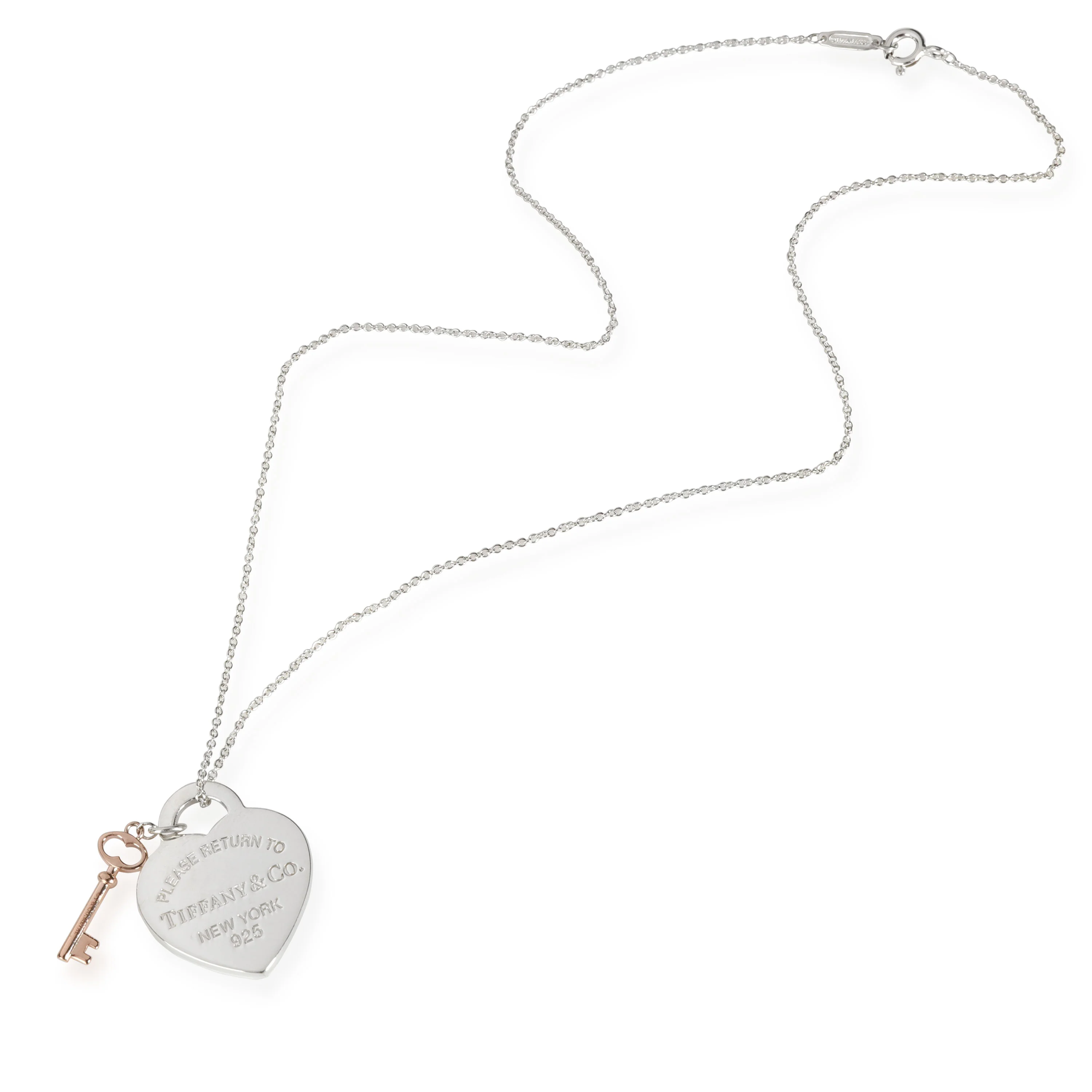 Return To Tiffany Heart Pendant With Rubedo Key in Sterling Silver - Image 2