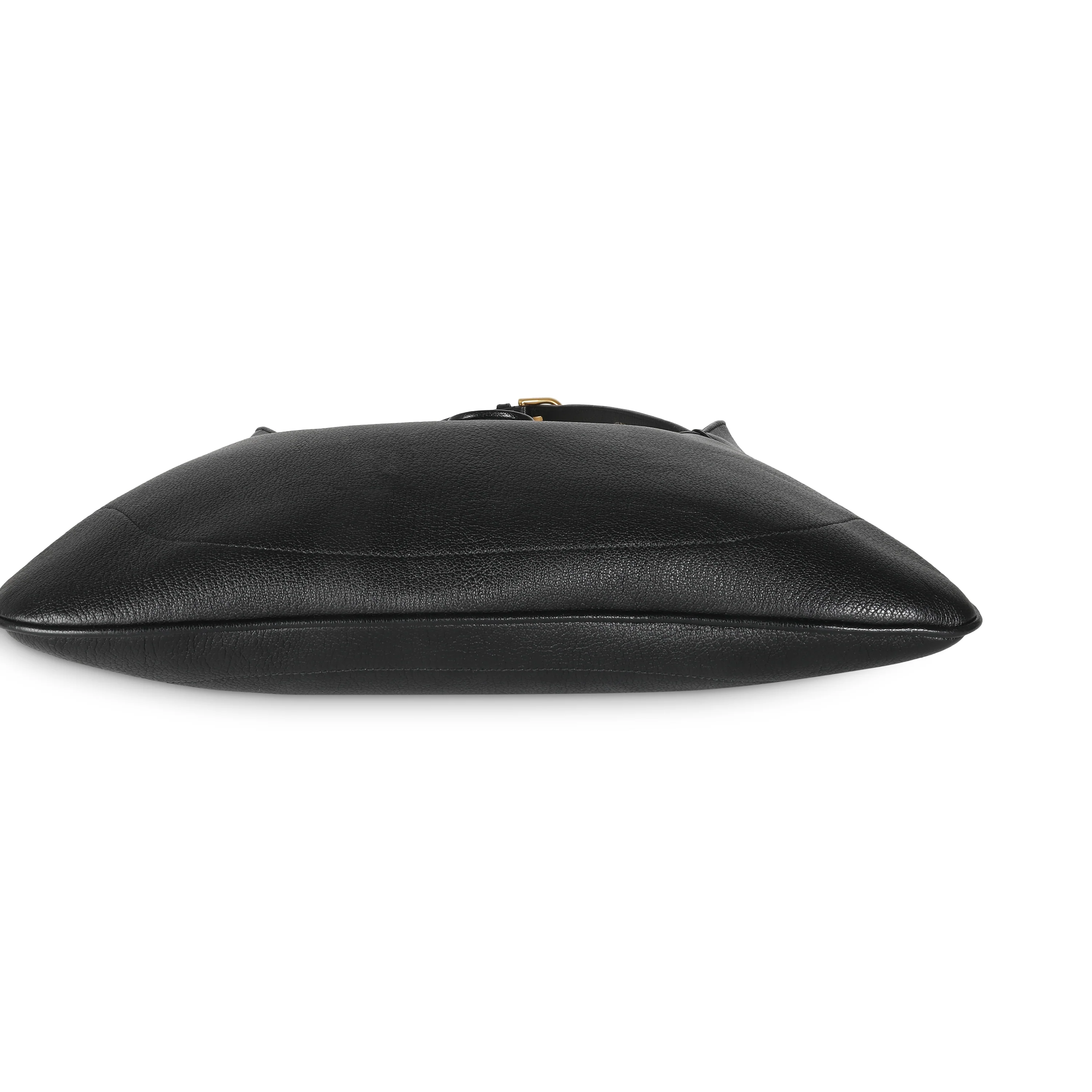 Black Goatskin Medium Aphrodite Shoulder Bag - Image 7