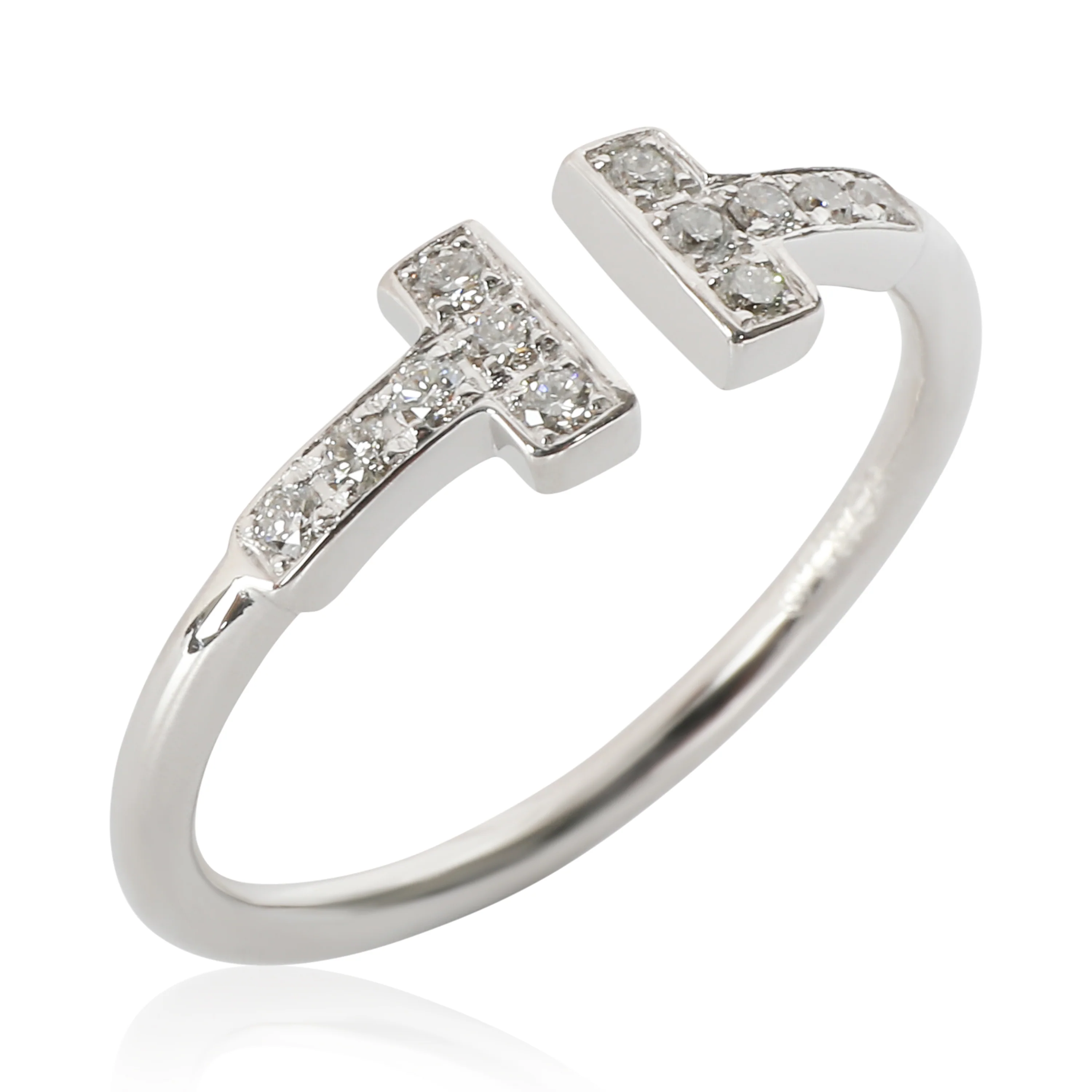 Tiffany T Fashion Ring in 18k Yellow Gold 0.13 CTW - Image 6