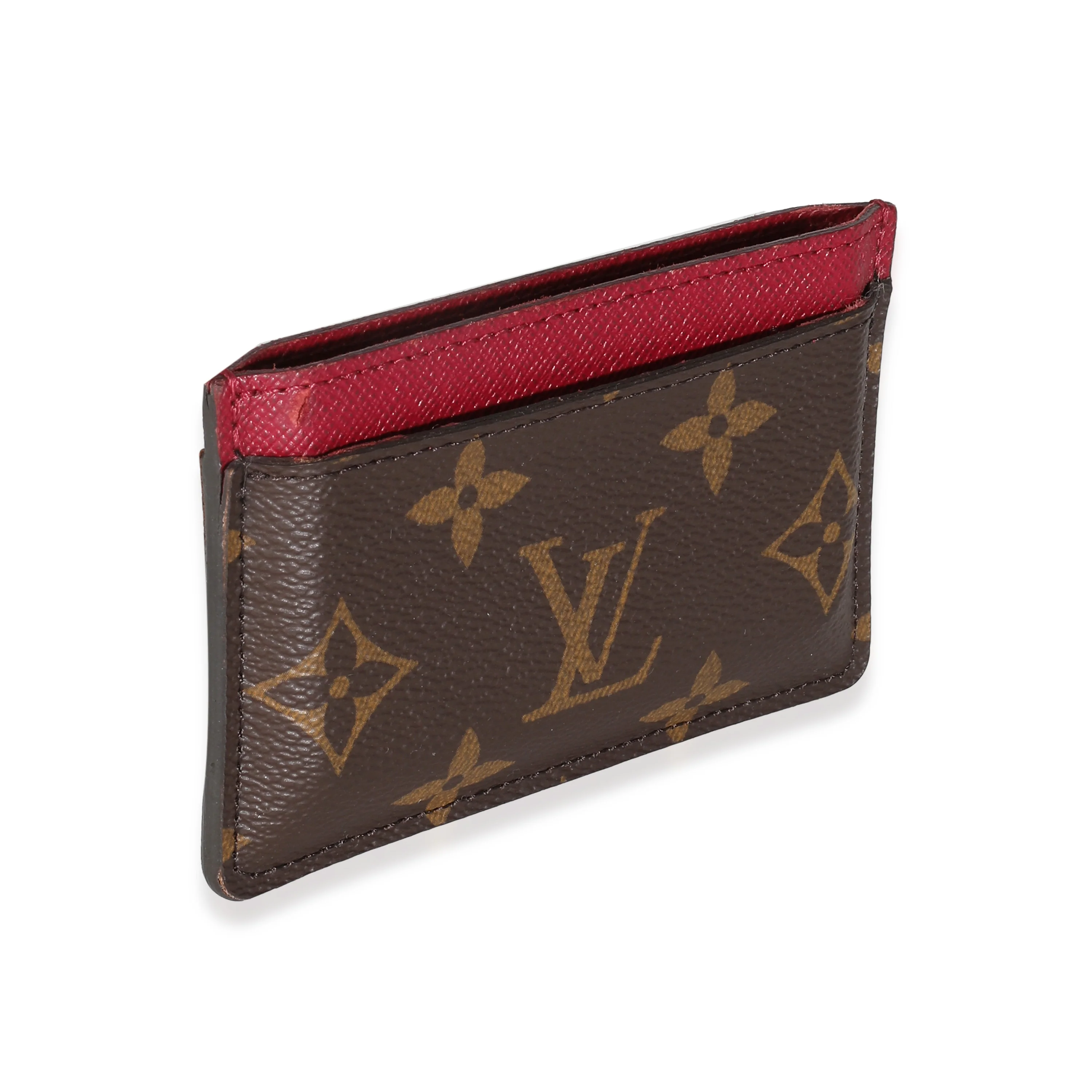 Fuchsia Monogram Canvas Card Holder - Image 3