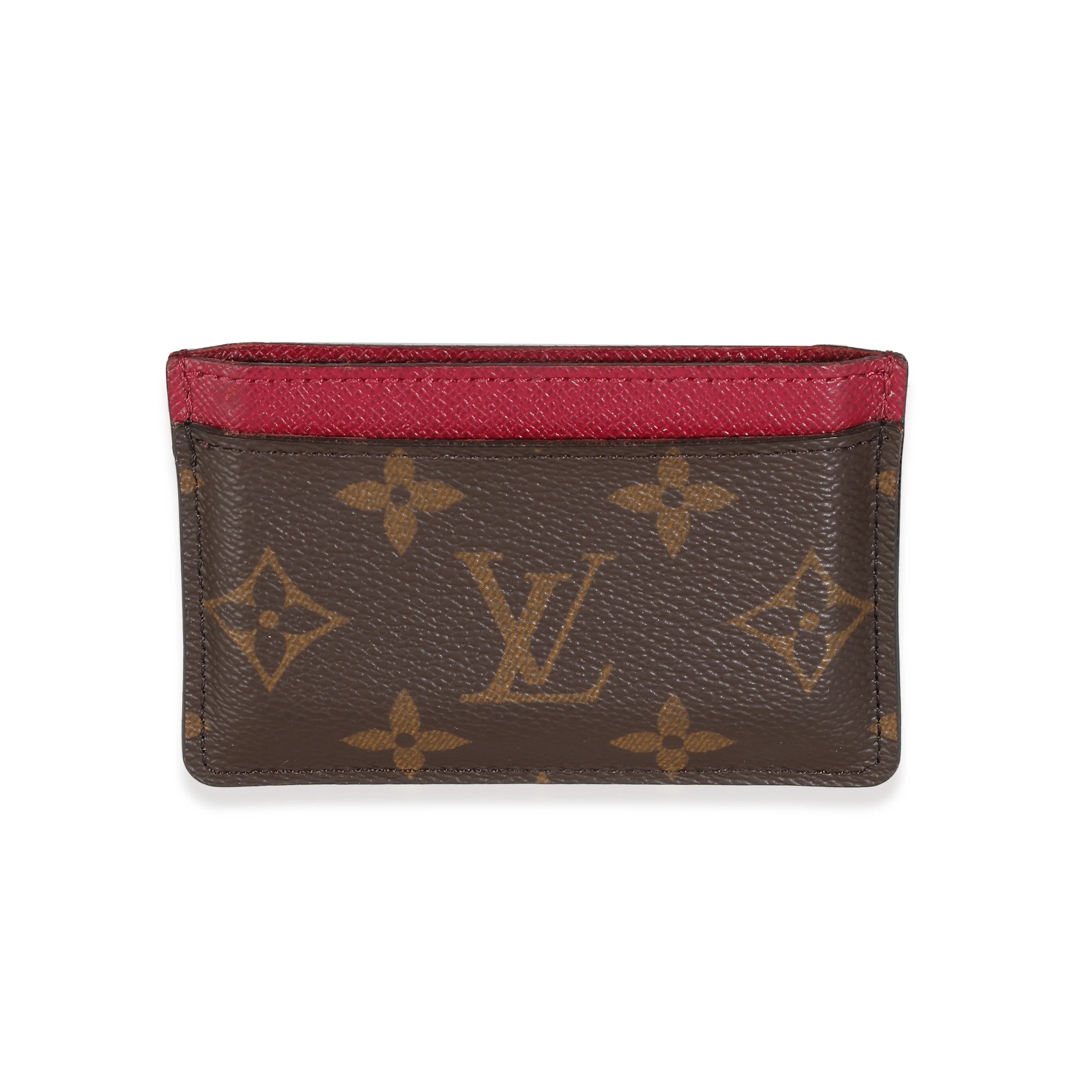 Fuchsia Monogram Canvas Card Holder - Image 4