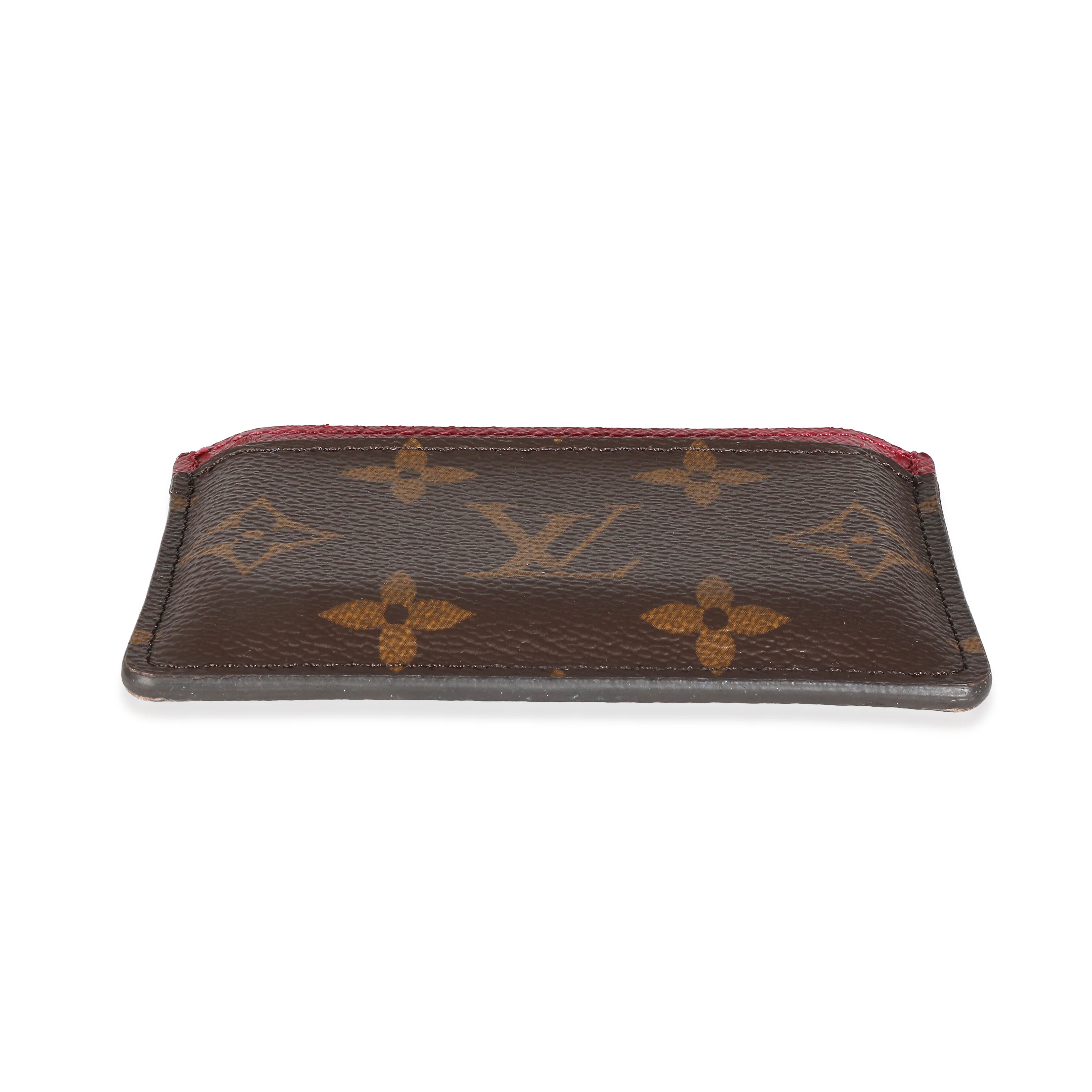 Fuchsia Monogram Canvas Card Holder - Image 5