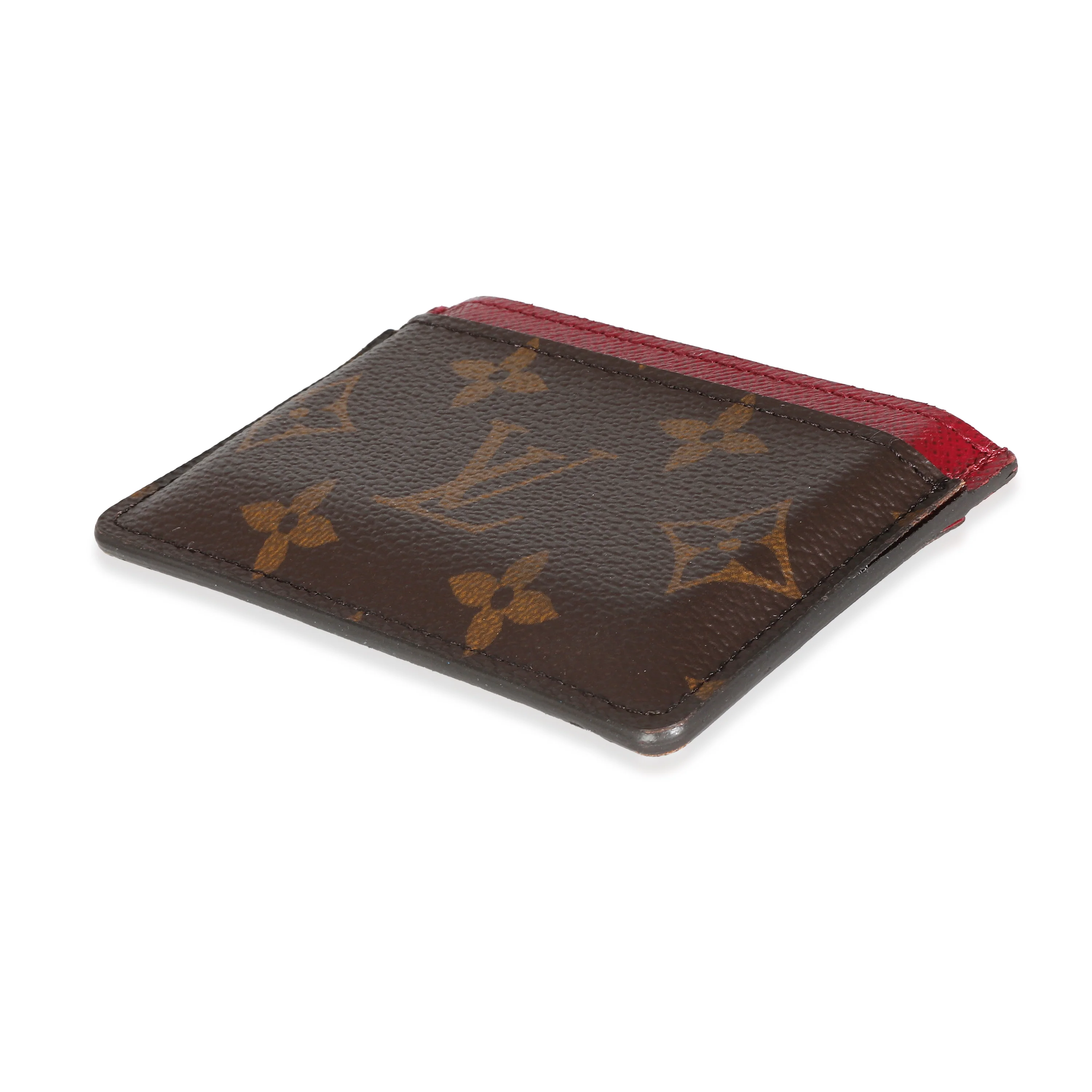 Fuchsia Monogram Canvas Card Holder - Image 7