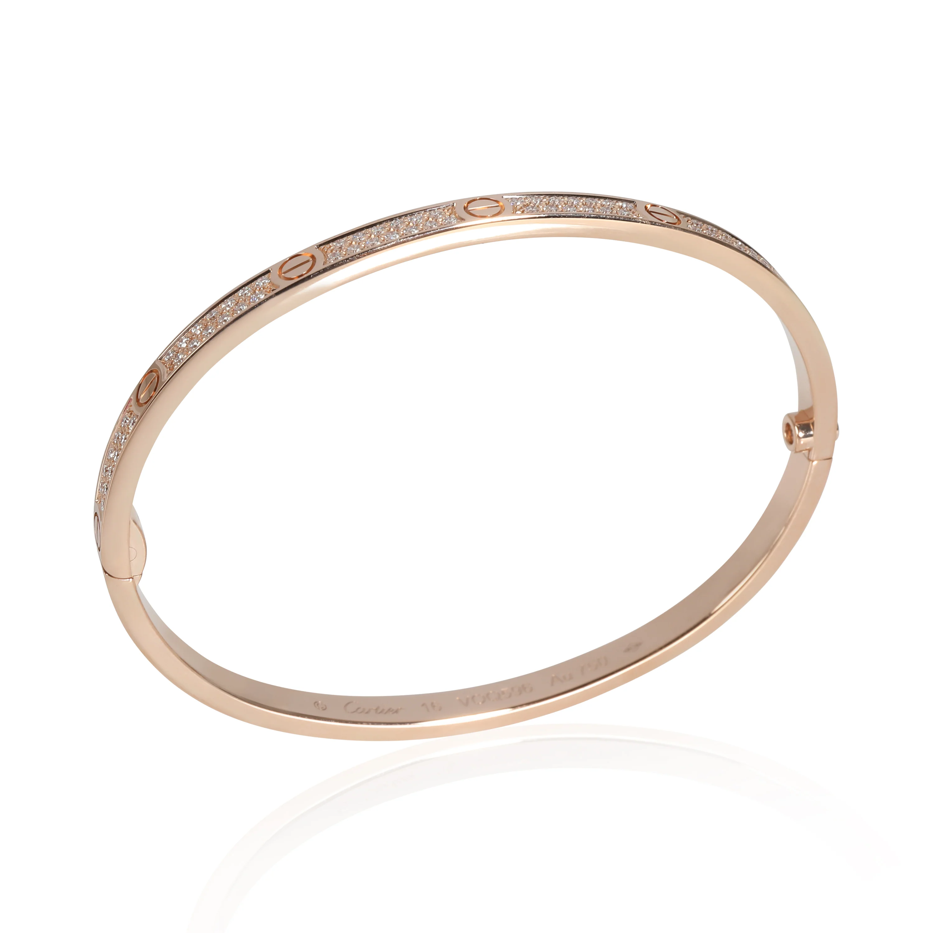 Love Bracelet, Small Model, Diamonds (Rose Gold) - Image 2