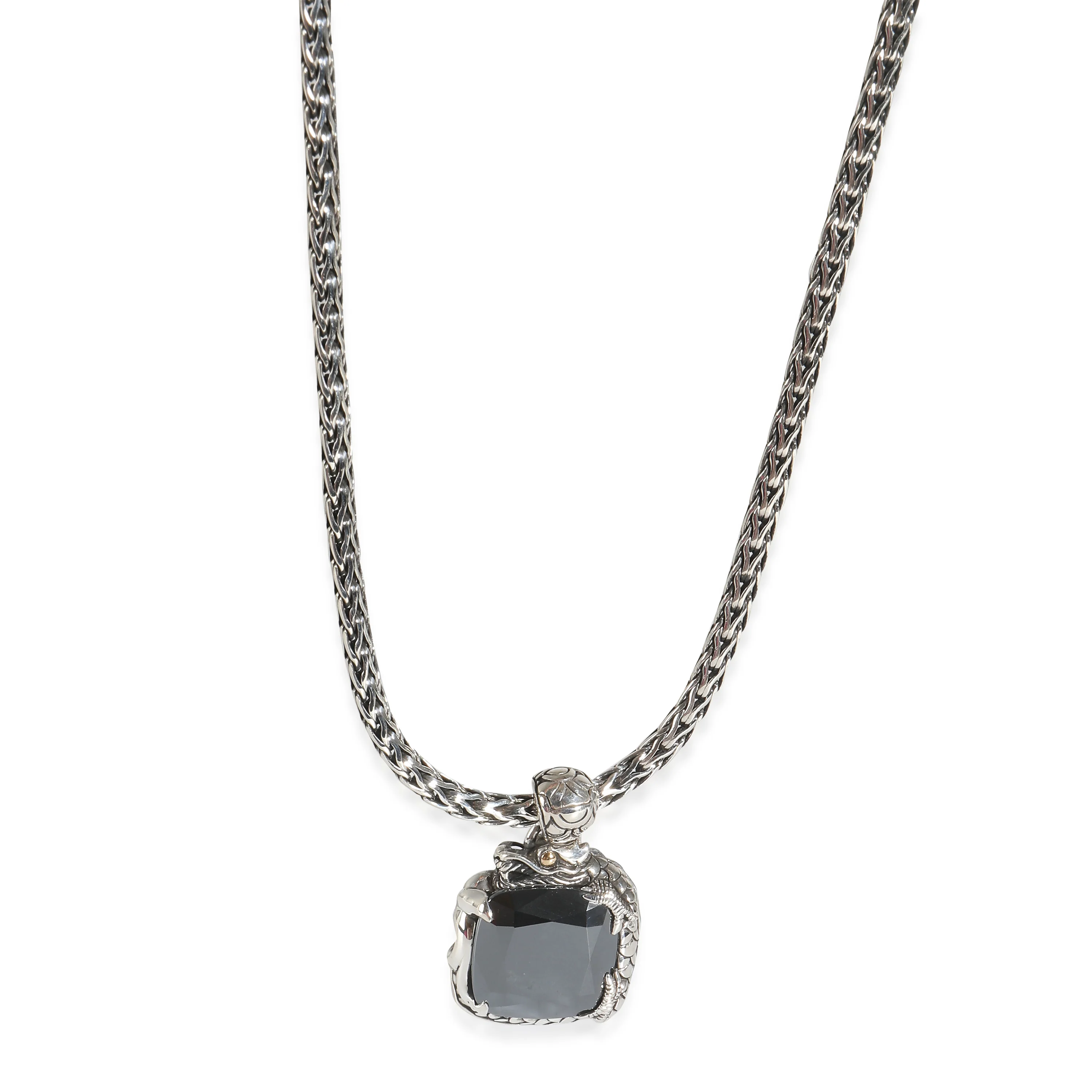 Naga Hematite Pendant in Sterling Silver