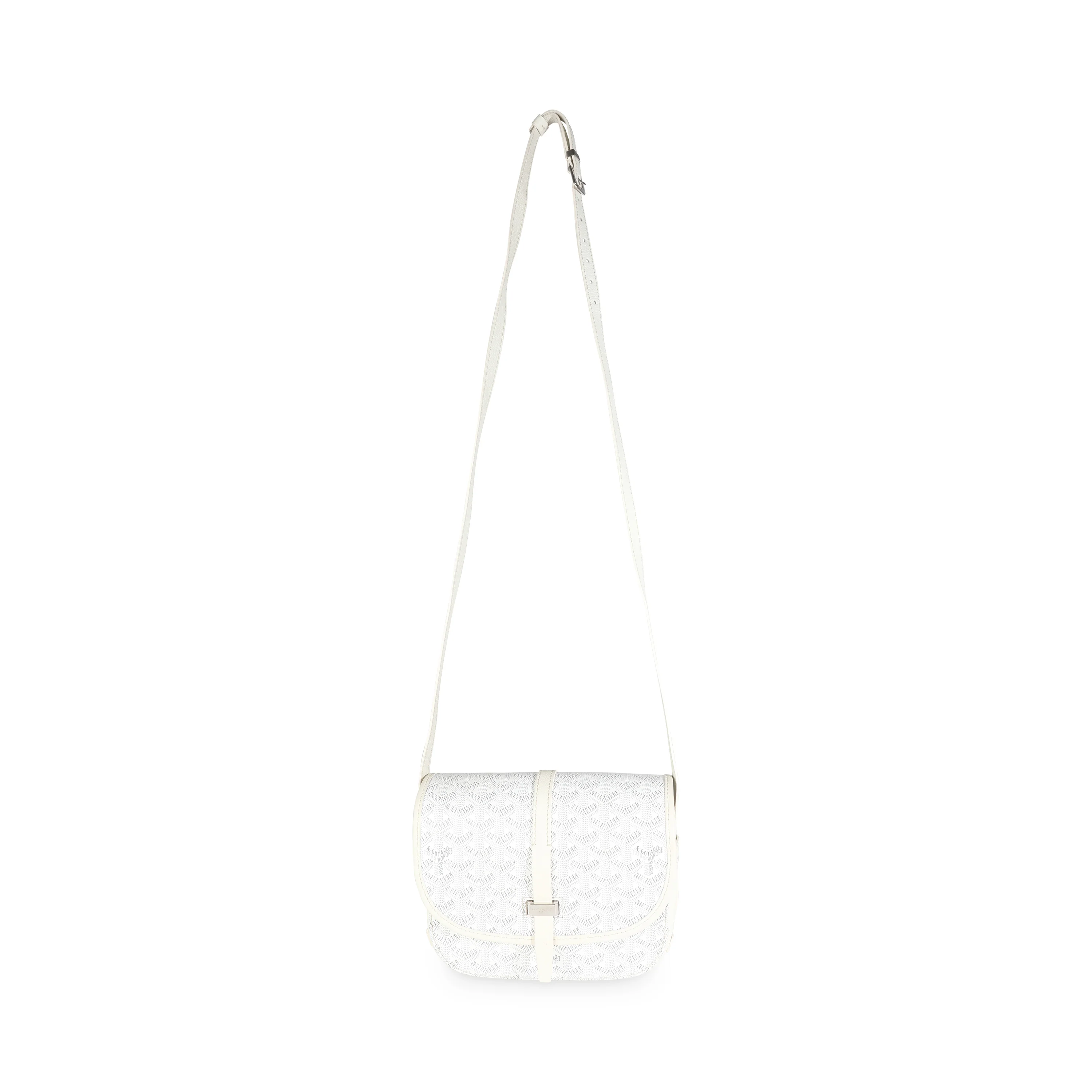 White Goyardine Canvas Belvedere II PM - Image 8