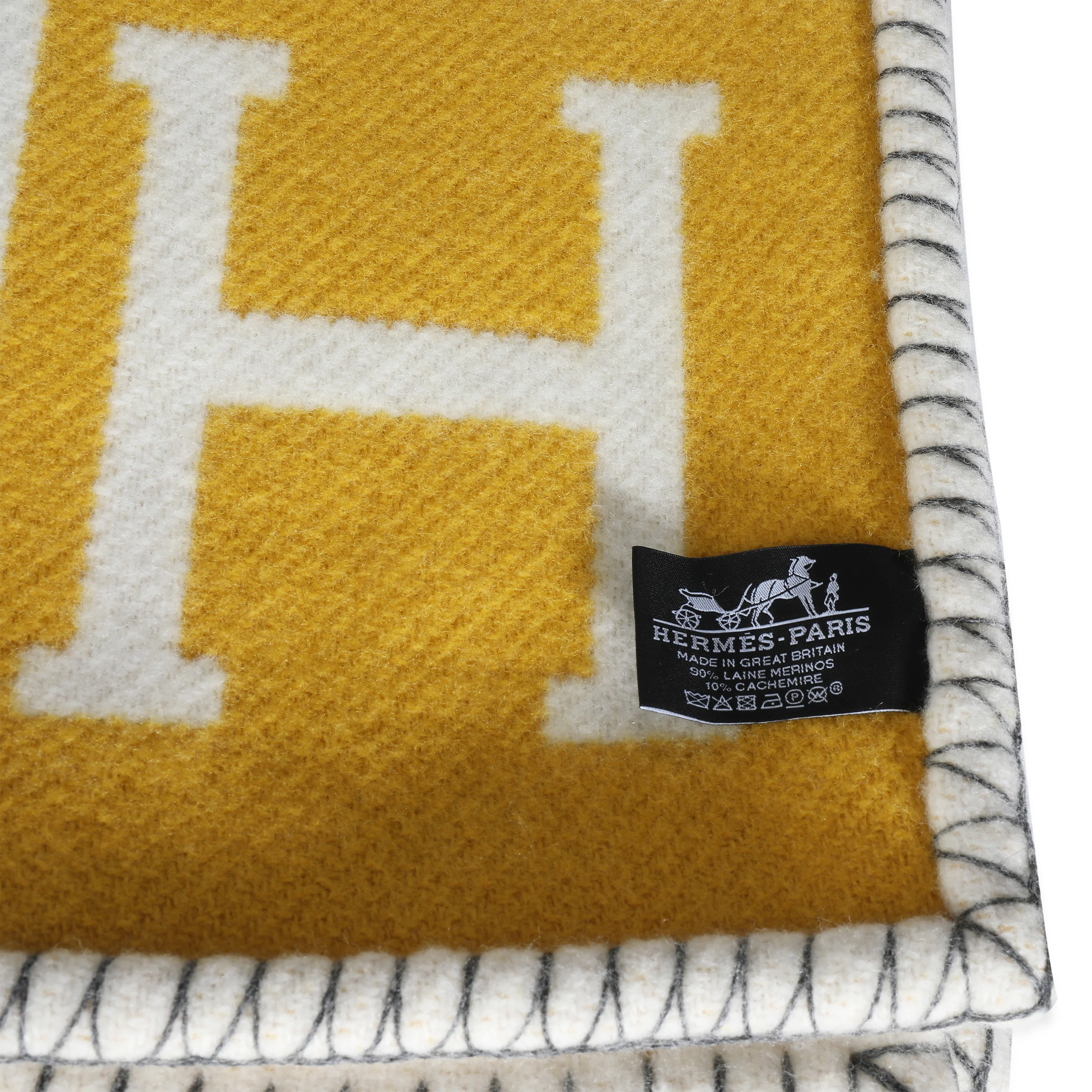 Gris Soleil Wool Cashmere Avalon Throw Blanket - Image 2