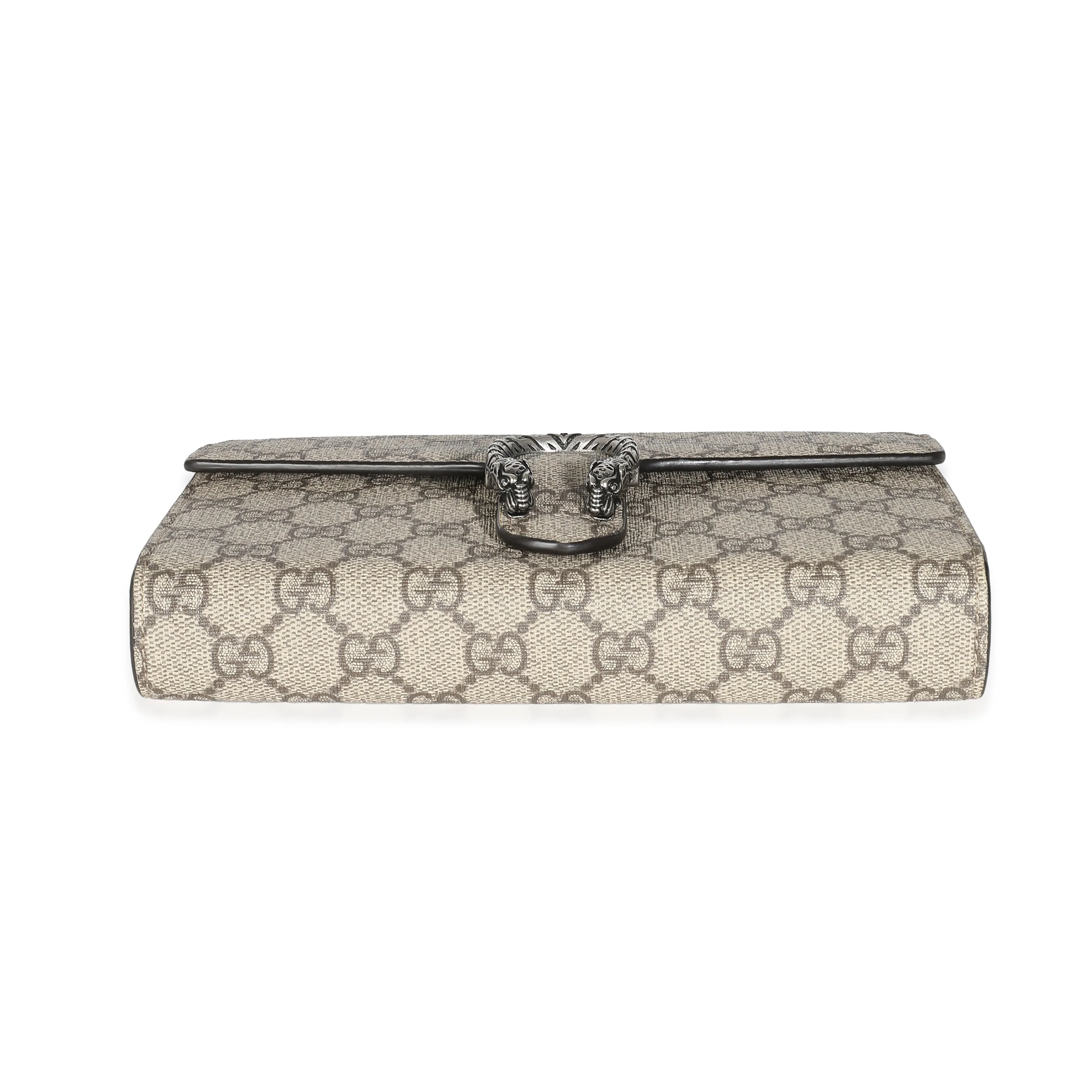 Beige GG Supreme Canvas Dionysus Chain Wallet - Image 5