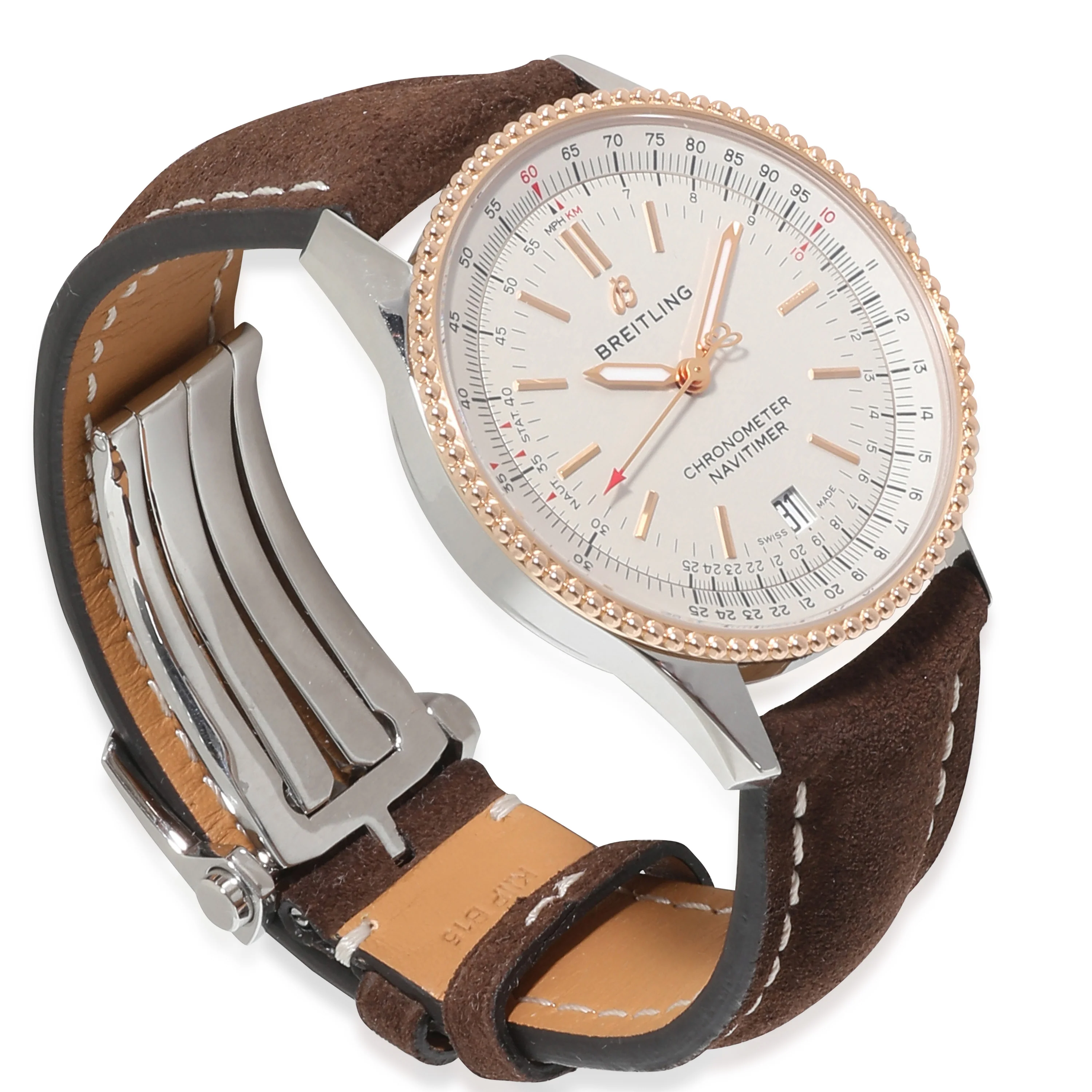 Navitimer 38 U17325211G1P2 Unisex Watch in 18kt Stainless Steel/Gold - Image 2