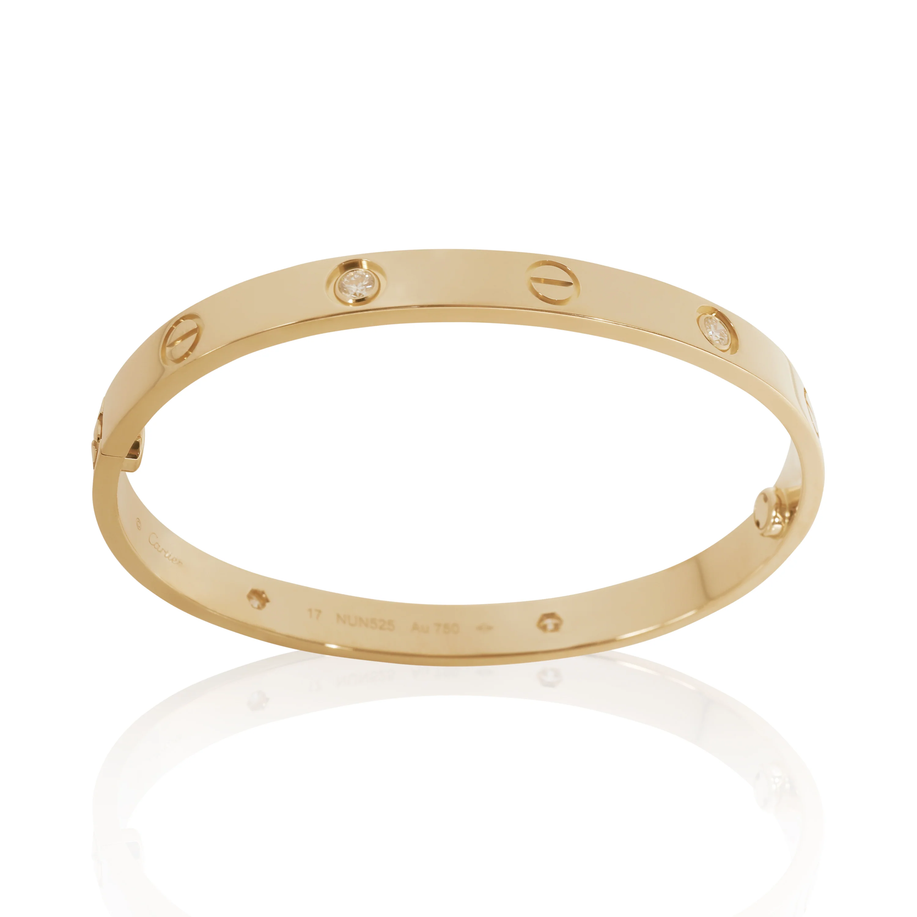 Love Bracelet, Diamonds (Yellow Gold) - Image 6