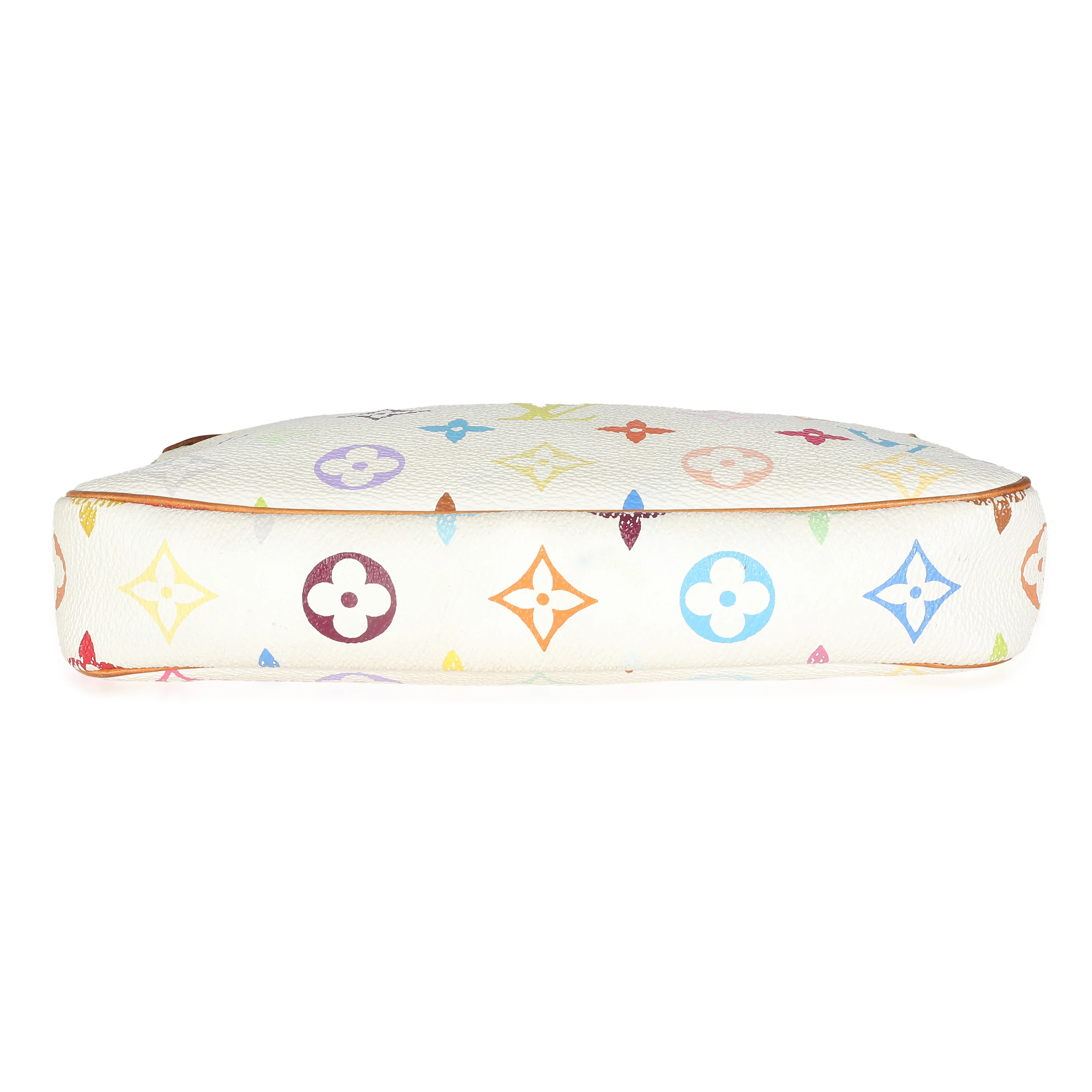 White Monogram Multicolor Canvas Pochette Accessories - Image 5