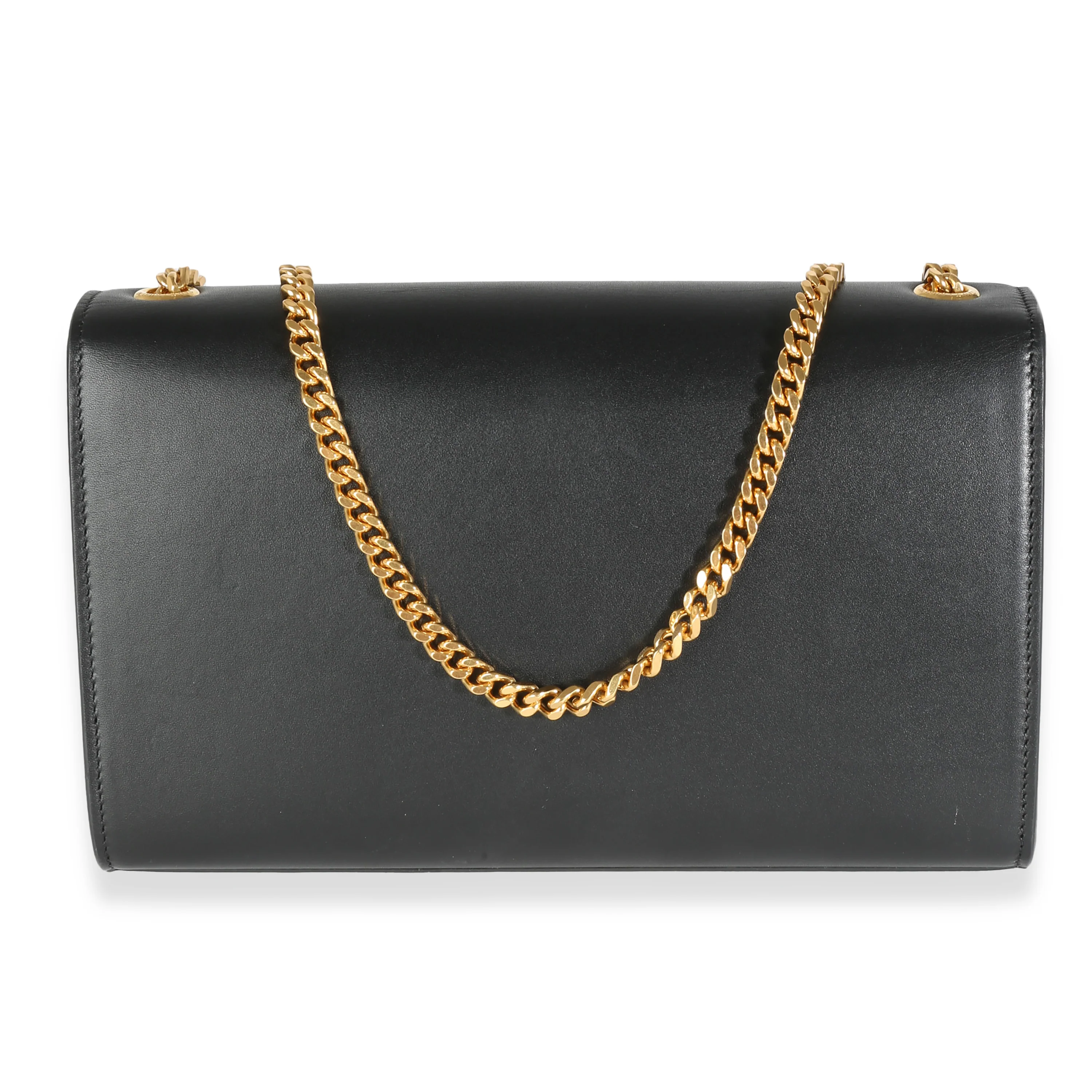 Black Smooth Calfskin Medium Kate Tassel Chain - Image 3